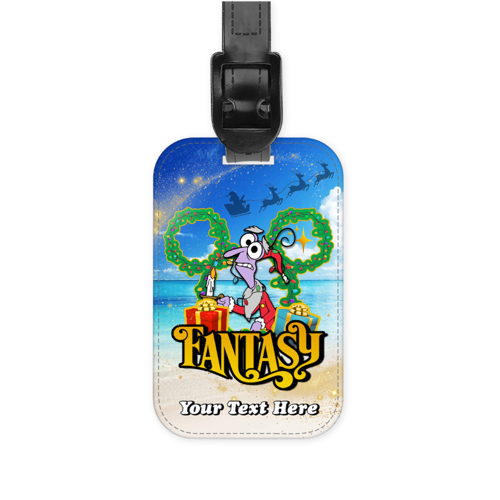 Magical Cruise Line Christmas Luggage Tag - Inside Out