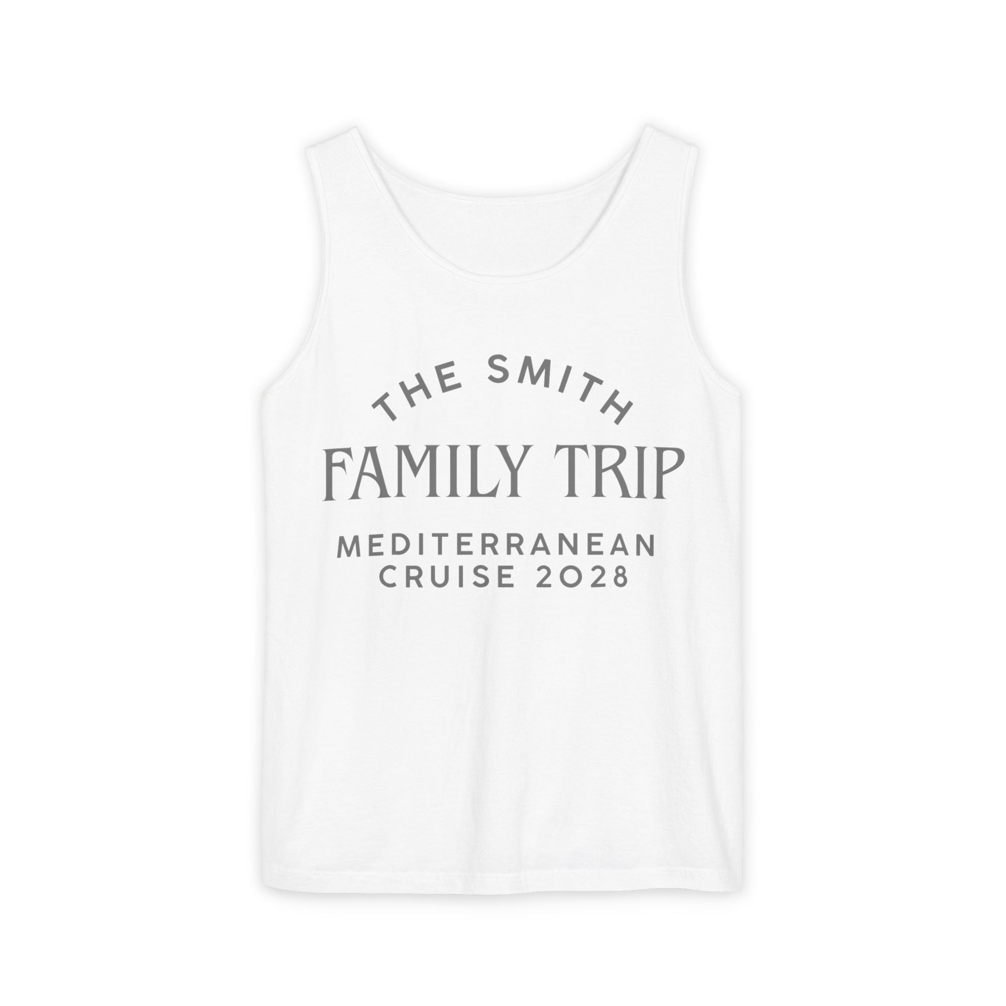 Personalized Arched Text Tank Top - Suite Escape