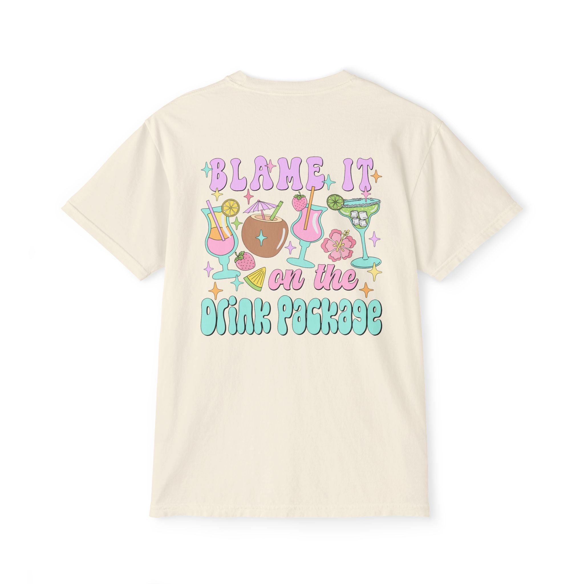 Blame It On The Drink Package Pocket Tee