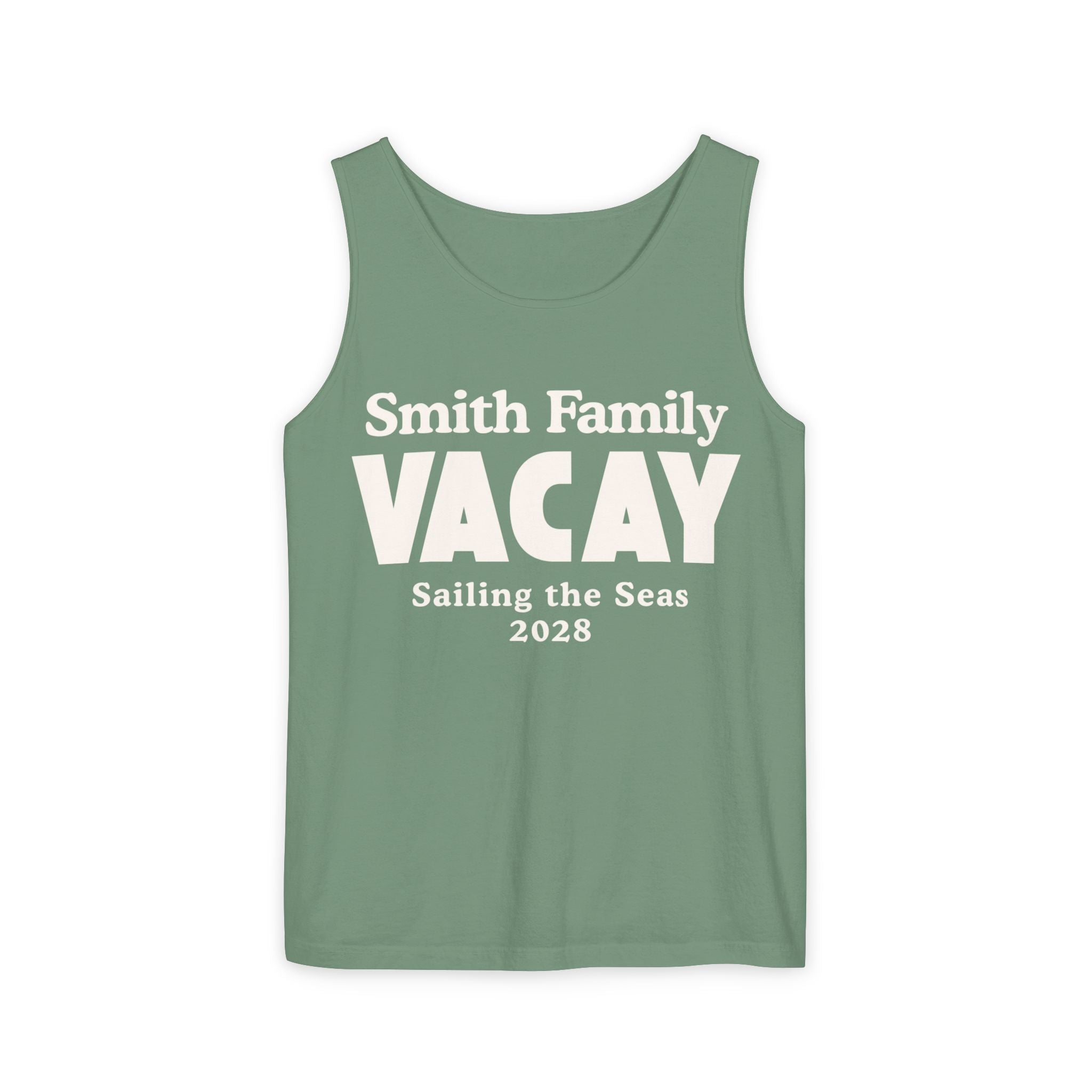 Personalized Block Text Tank Top - Suite Escape