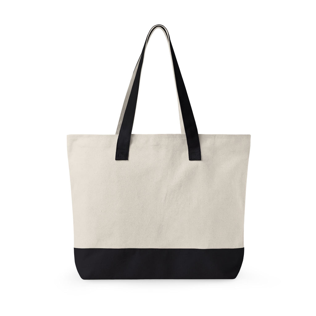 Personalized Zippered Canvas Tote Bag