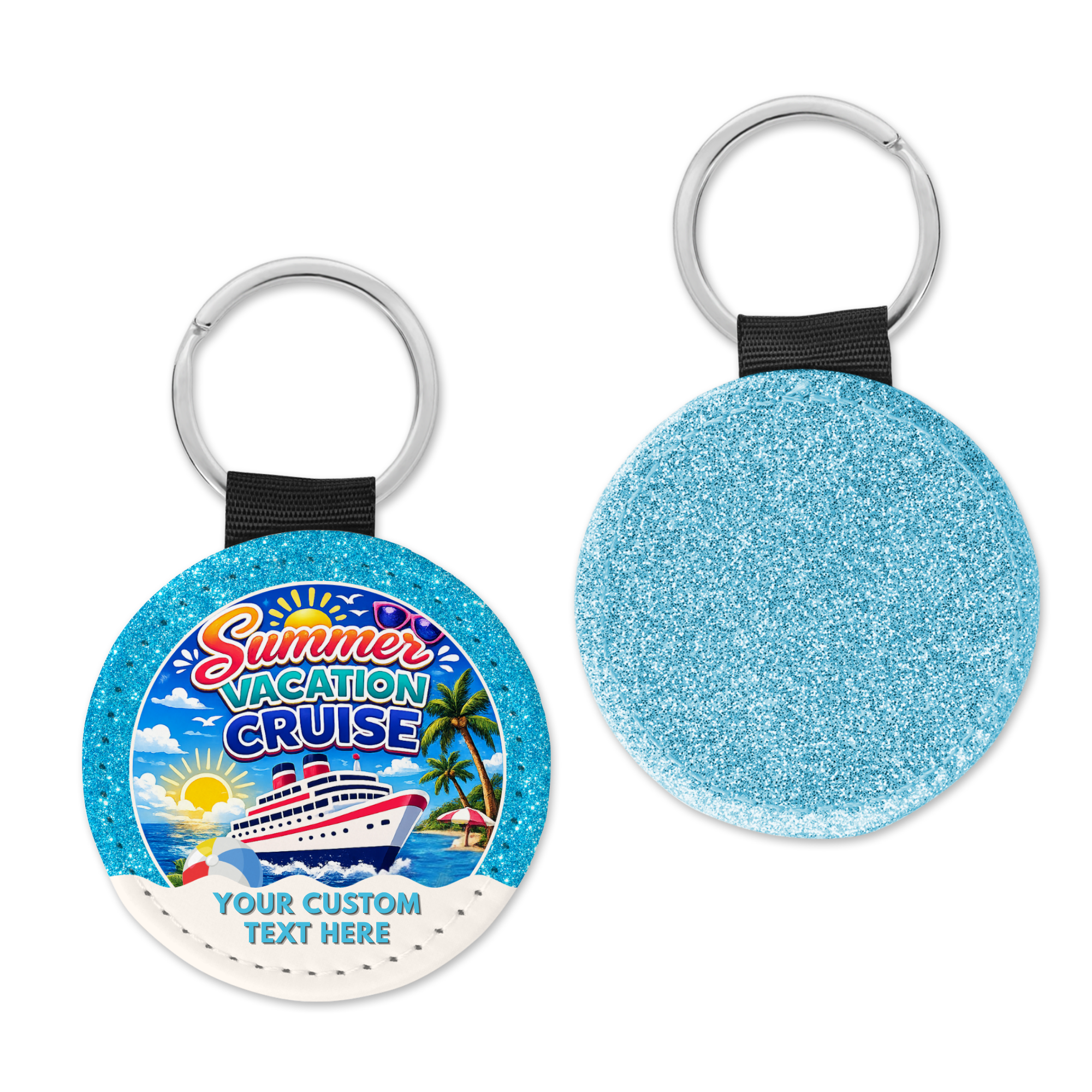 Summer Vacation Cruise Bag Charm Keychain - Suite Escape
