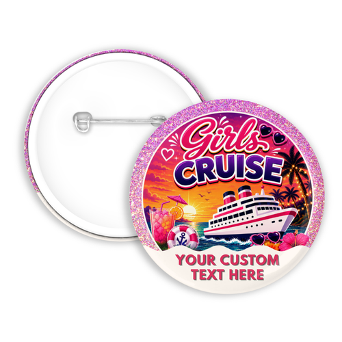 Girls Cruise Pinback Button - Suite Escape