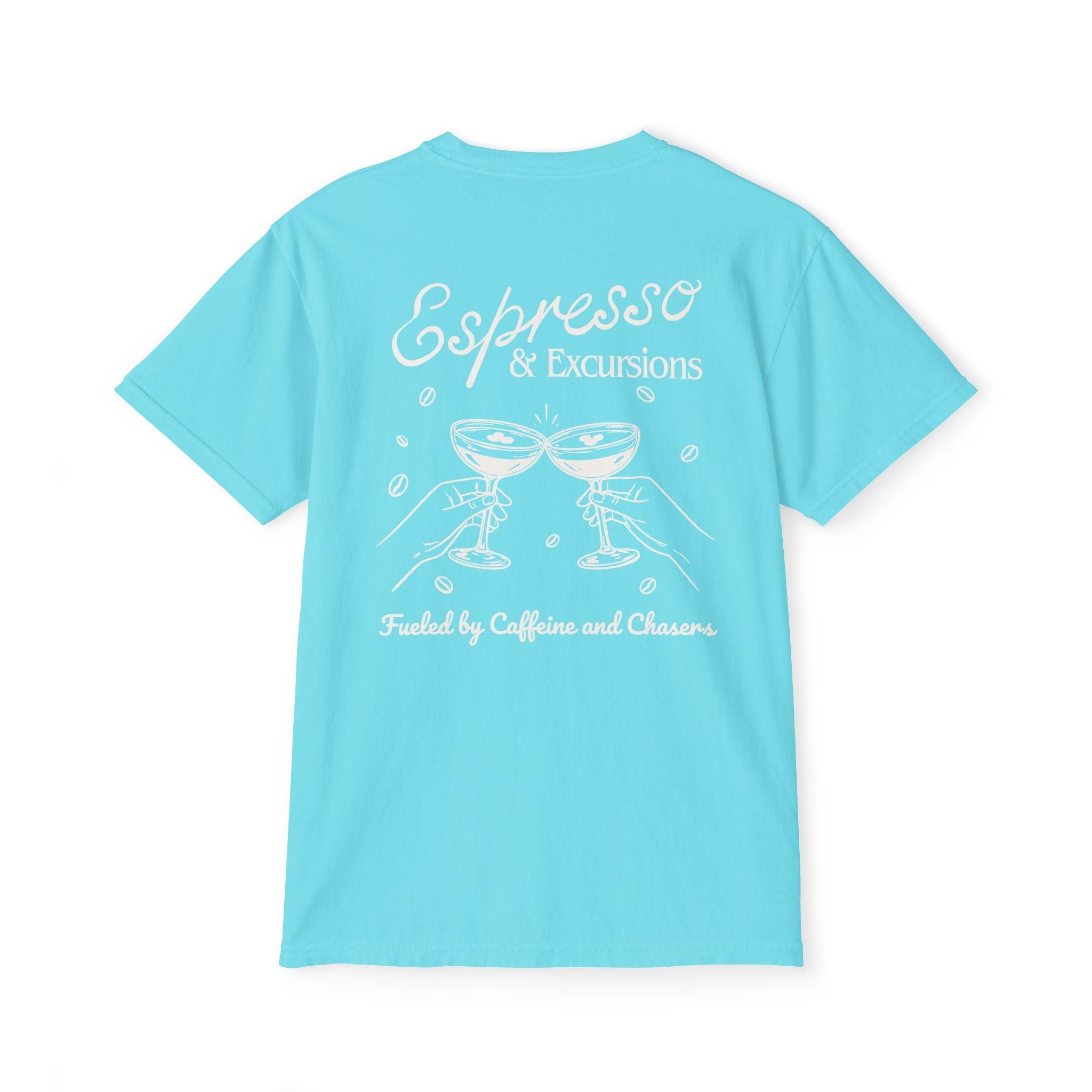 Espresso & Excusions Pocket Tee - Suite Escape