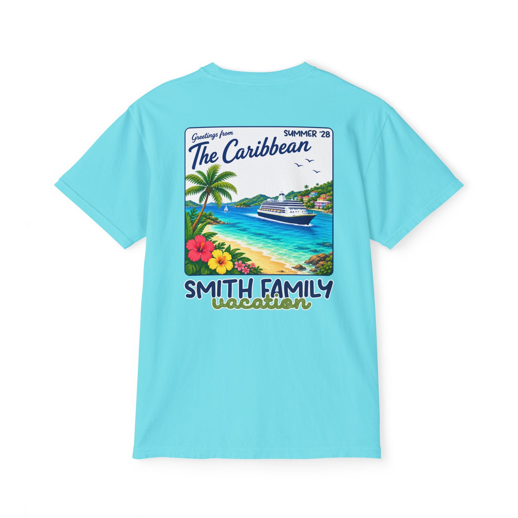 Greetings from the Caribbean Pocket Tee - Suite Escape