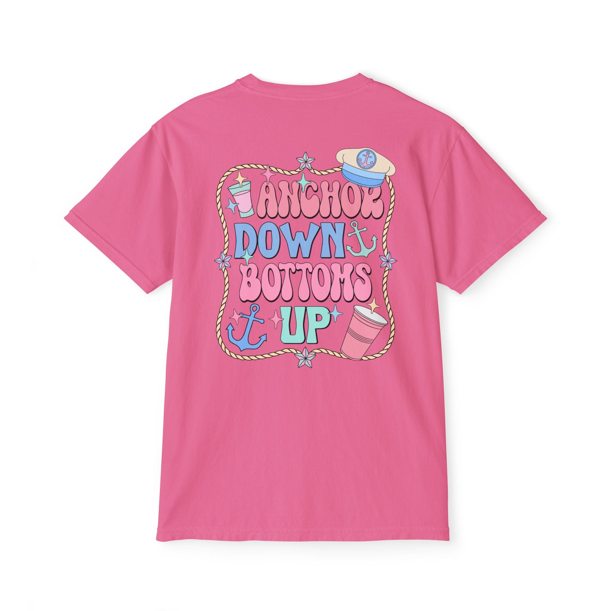Anchor Down Bottoms Up Pocket Tee