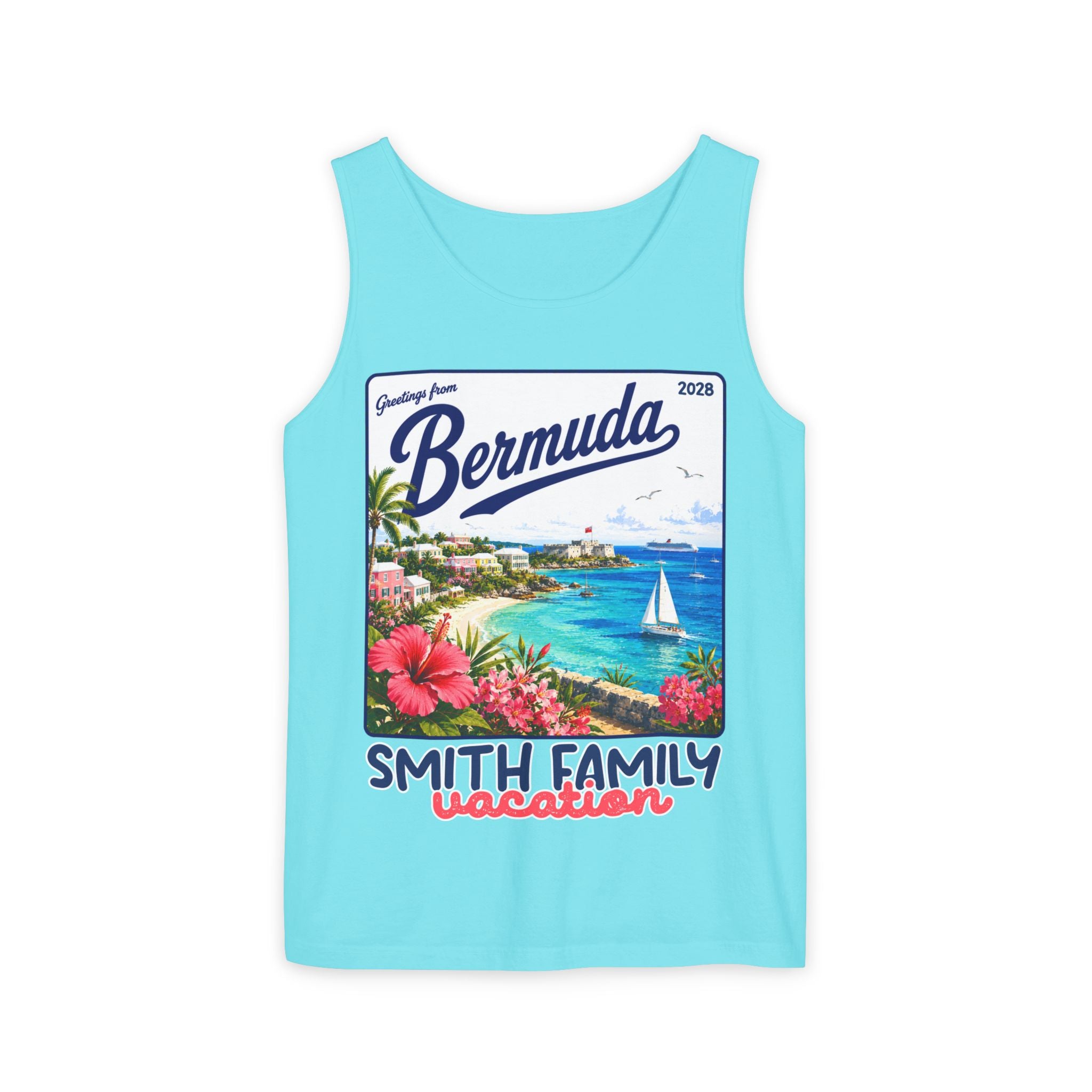 Greetings from Bermuda Tank Top - Suite Escape