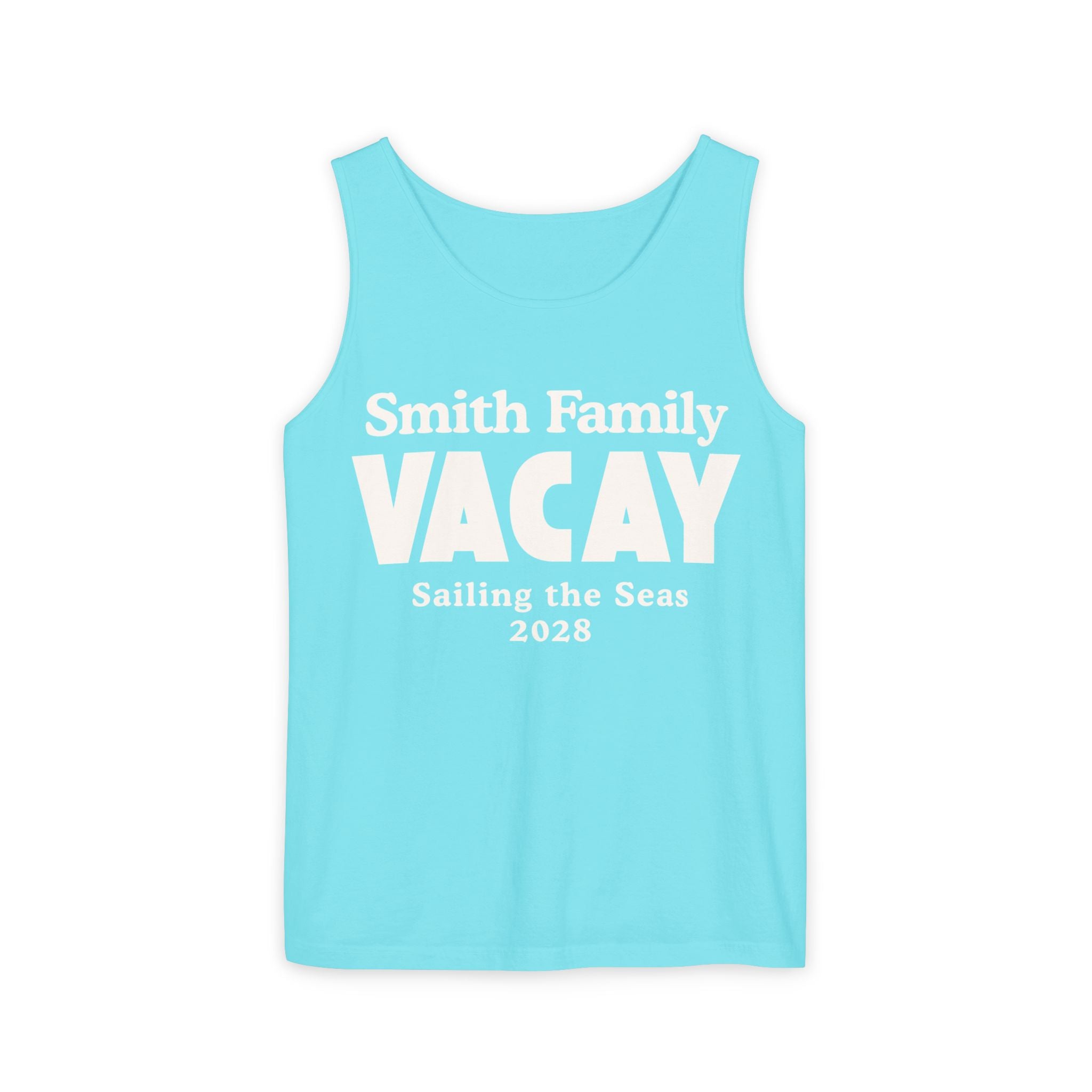 Personalized Block Text Tank Top - Suite Escape
