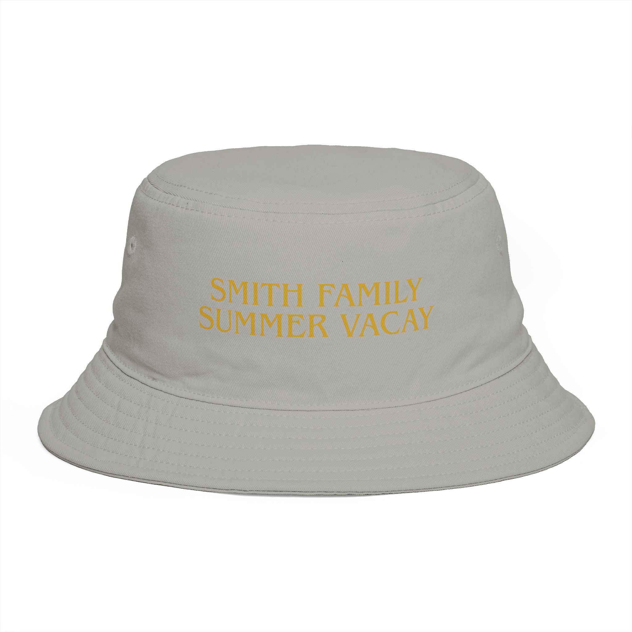 Personalized Gold Text Bucket Hat - Suite Escape