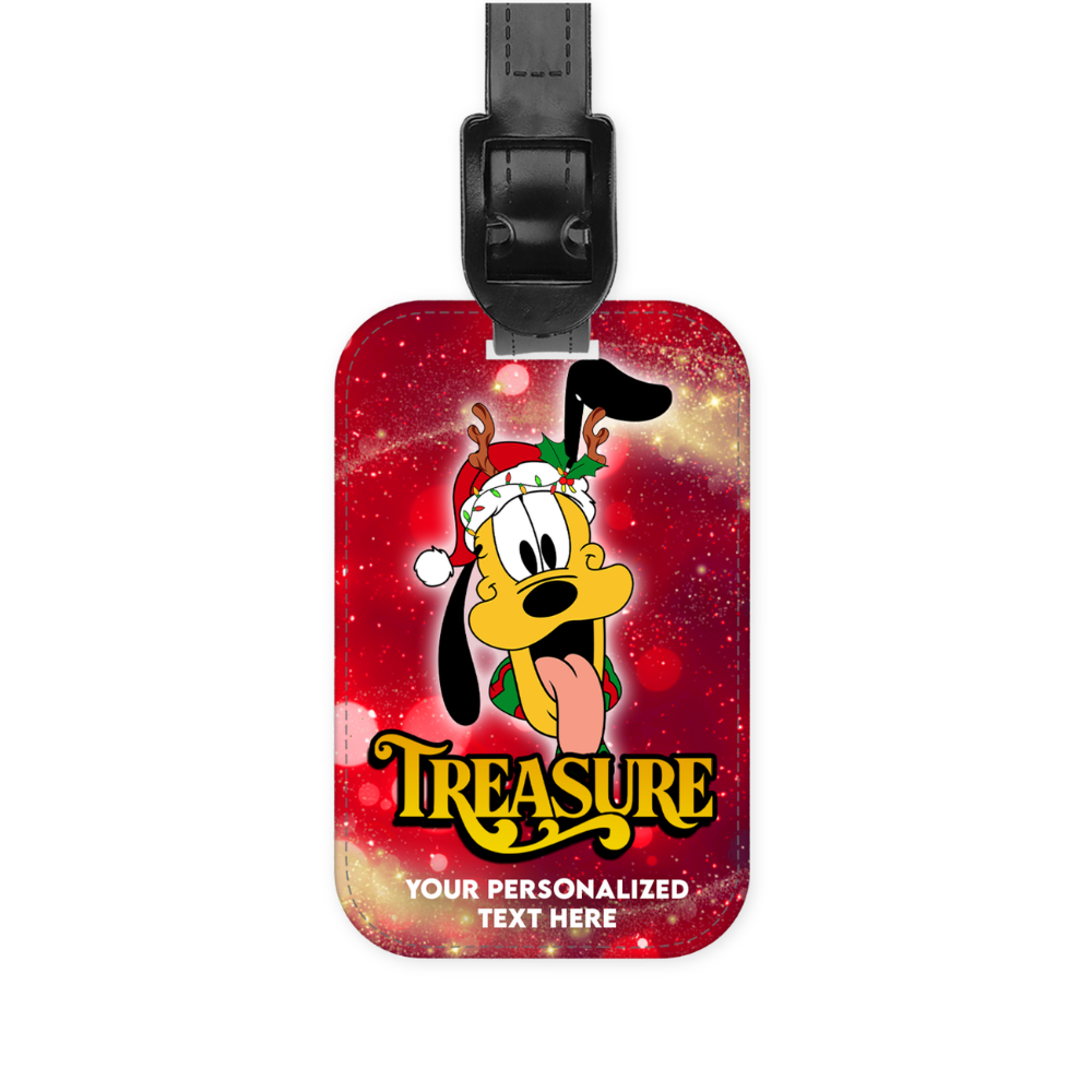 Magical Cruise Line Christmas Luggage Tag - Pluto