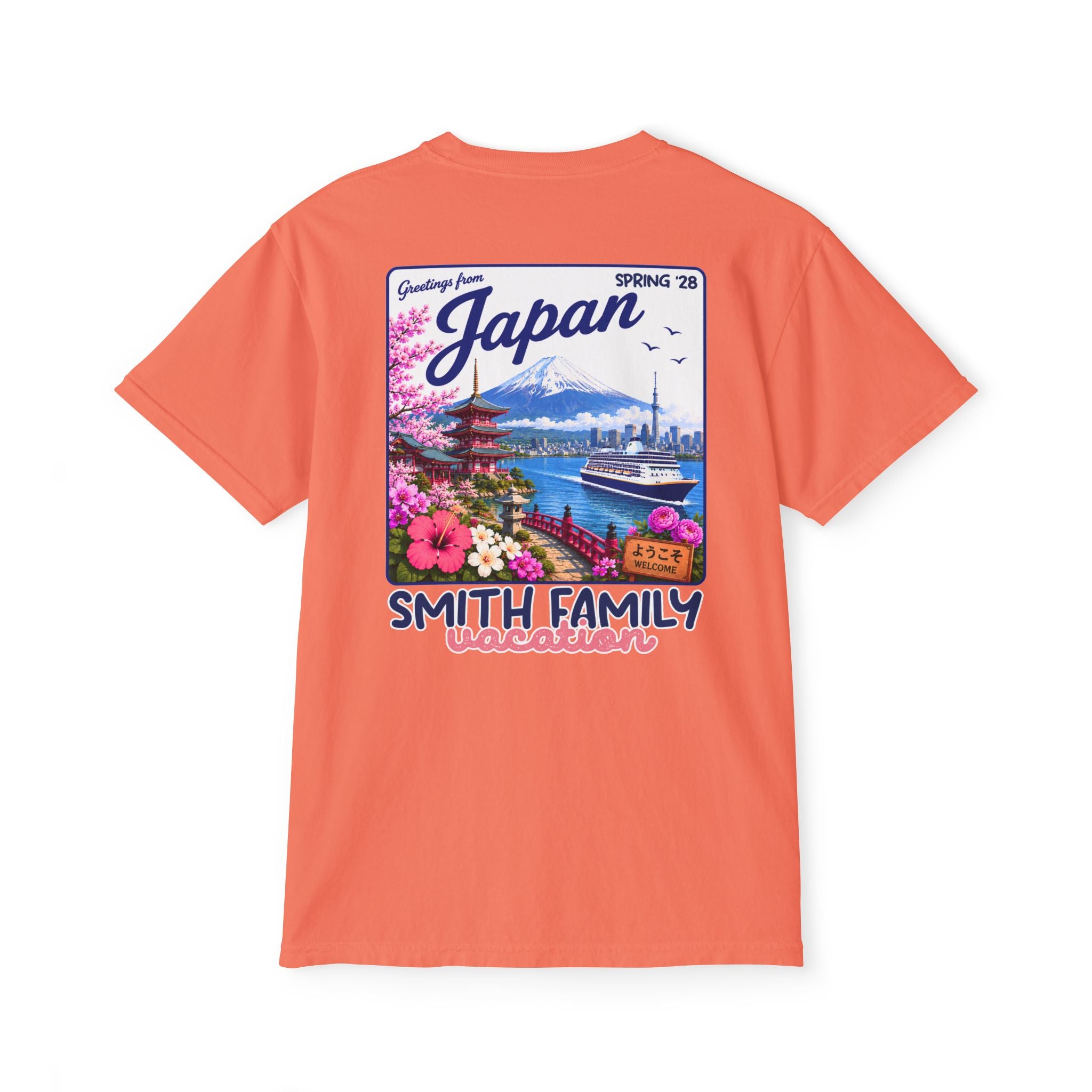 Greetings from Japan Pocket Tee - Suite Escape