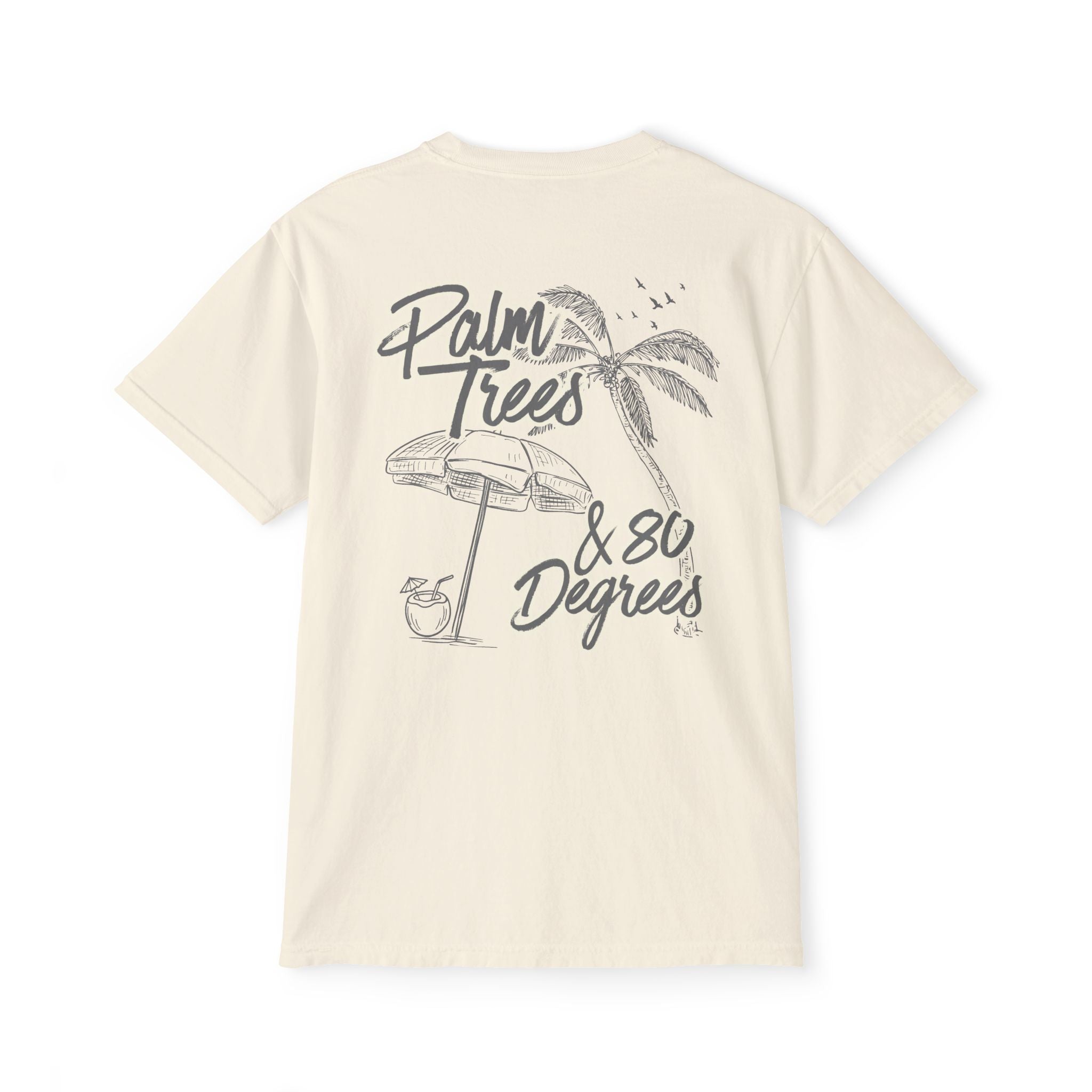 Palm Trees & 80 Degrees Pocket Tee - Suite Escape