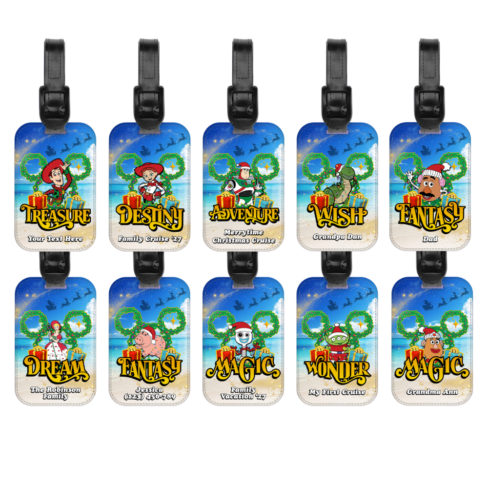 Magical Cruise Line Christmas Luggage Tag - Toy Story