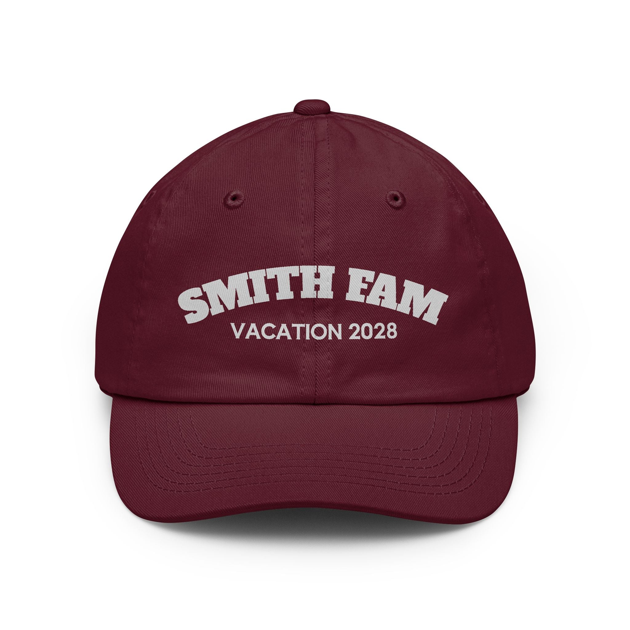 Personalized Block Text Dad Hat