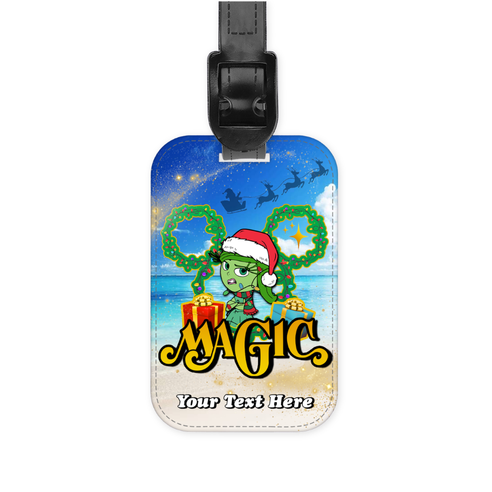 Magical Cruise Line Christmas Luggage Tag - Inside Out