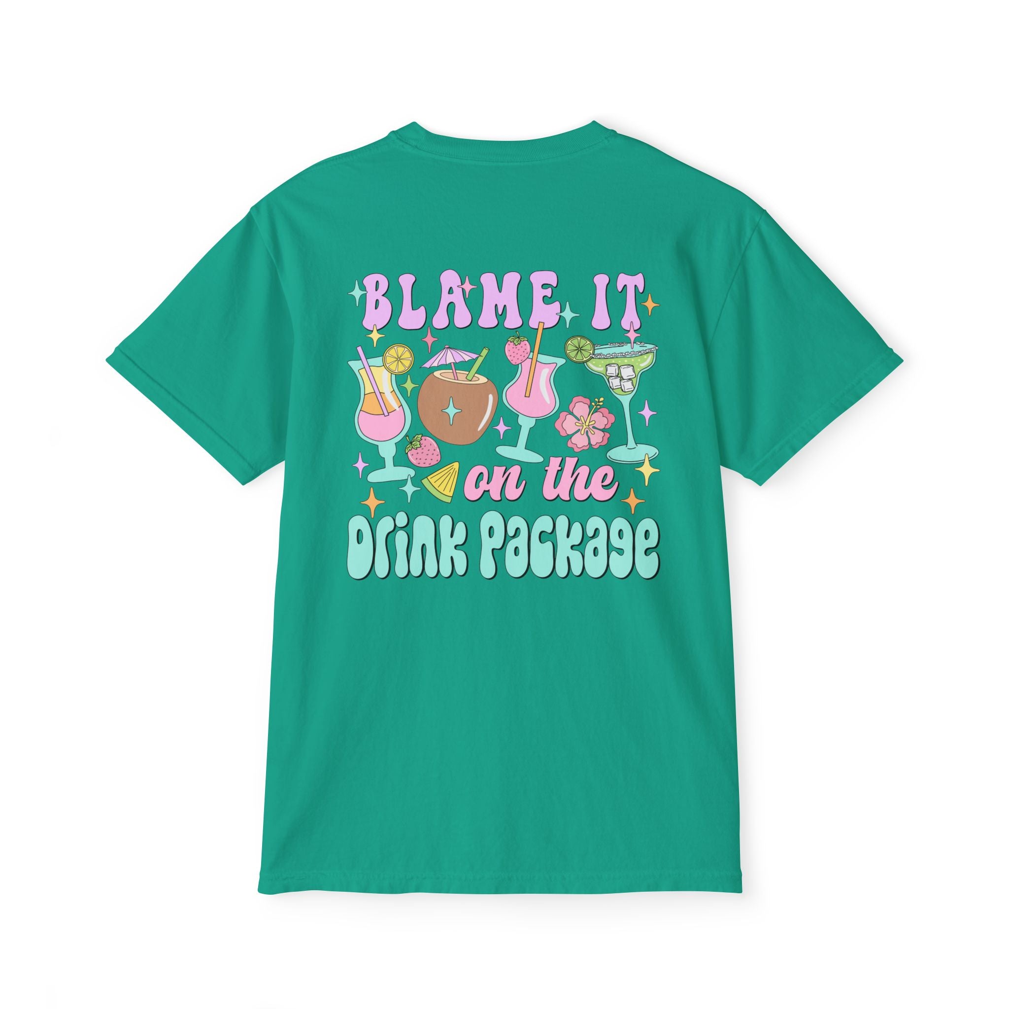 Blame It On The Drink Package Pocket Tee