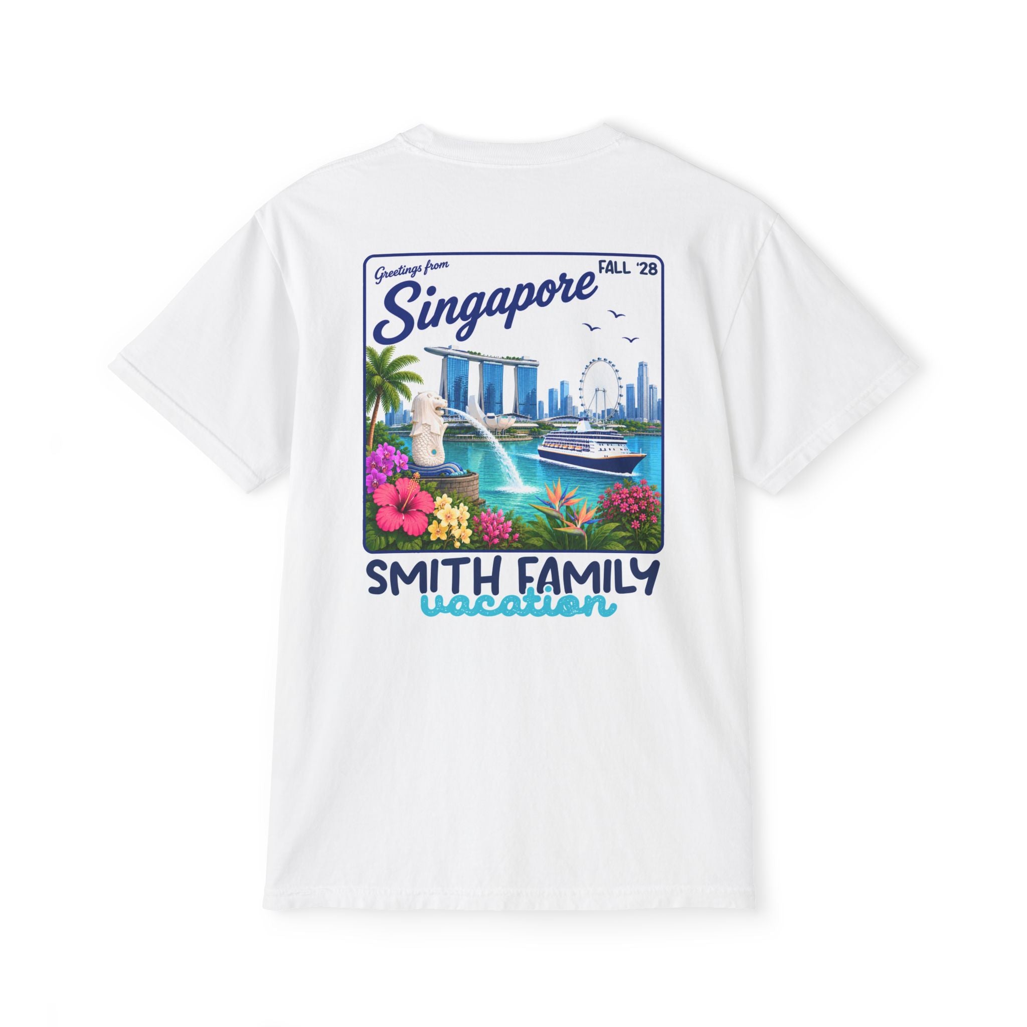 Greetings from Singapore Pocket Tee - Suite Escape
