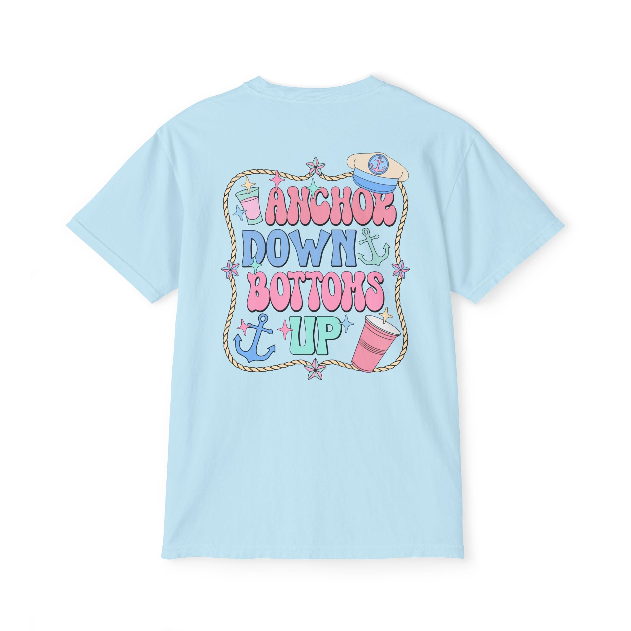 Anchor Down Bottoms Up Pocket Tee