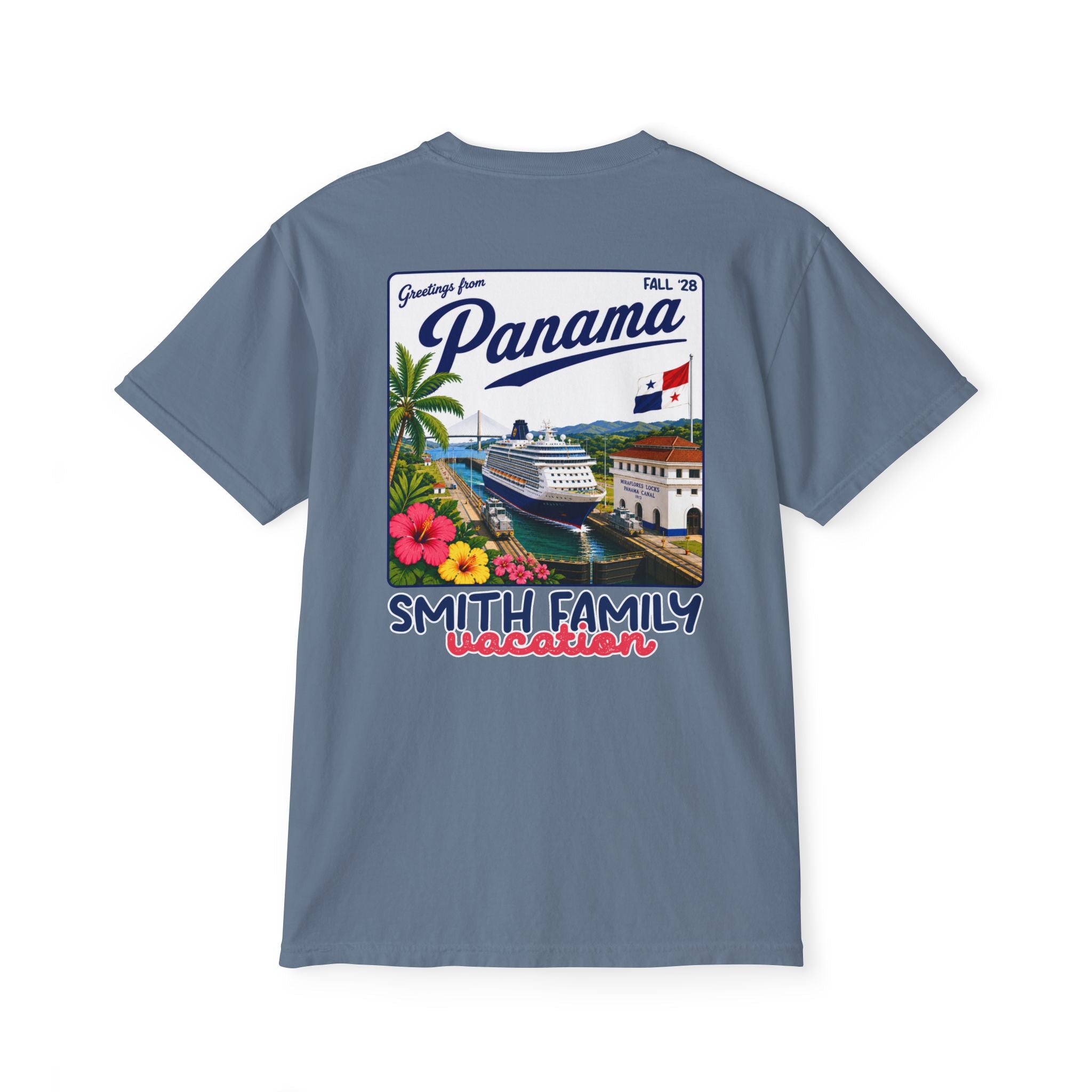 Greetings from Panama Pocket Tee - Suite Escape