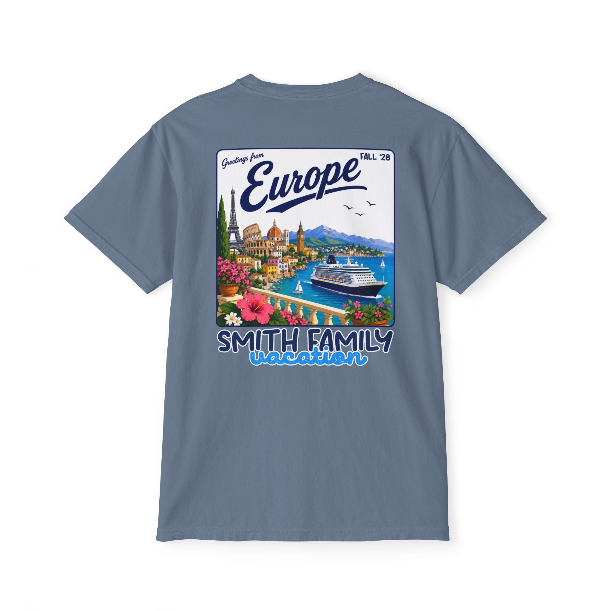 Greetings from Europe Pocket Tee - Suite Escape