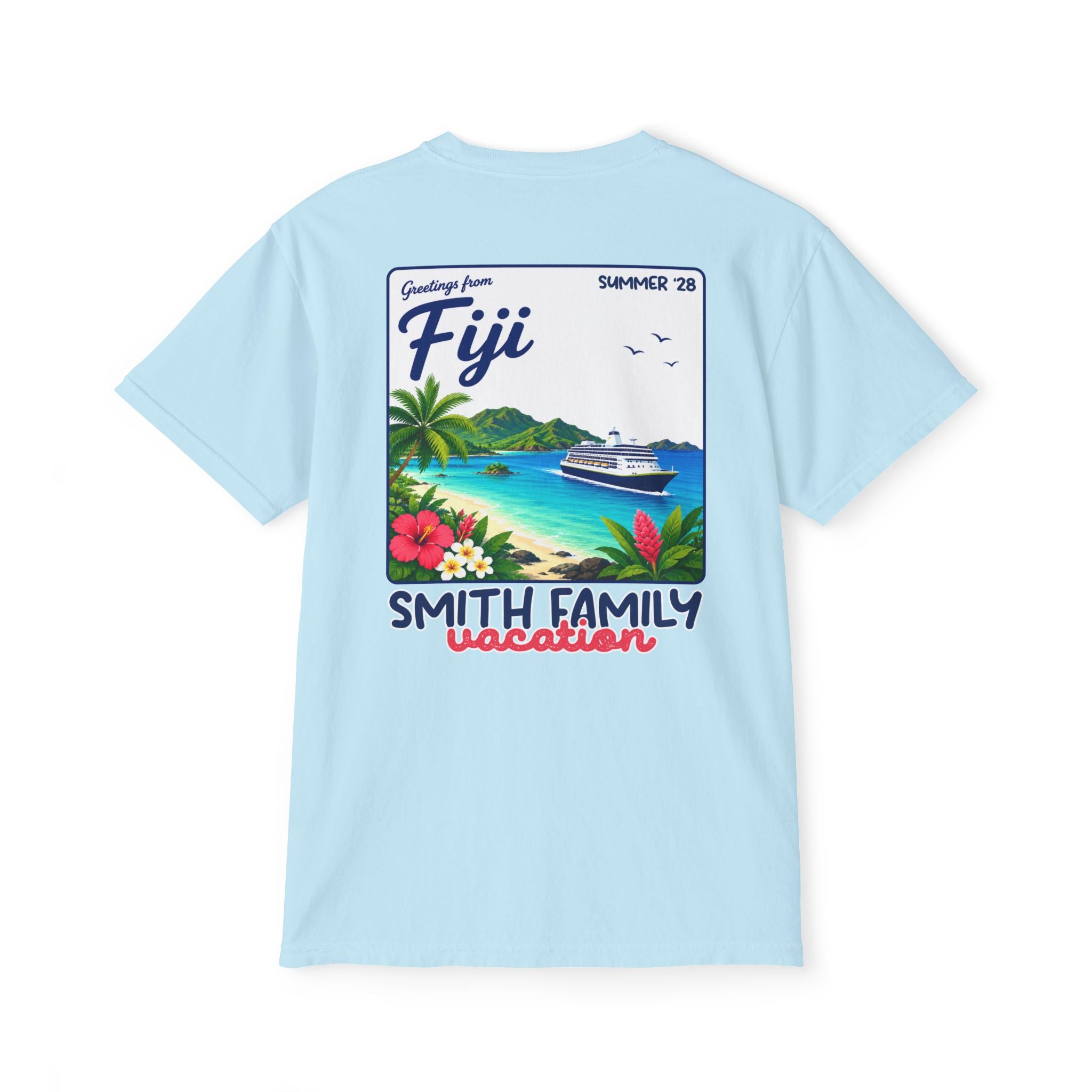 Greetings from Fiji Pocket Tee - Suite Escape