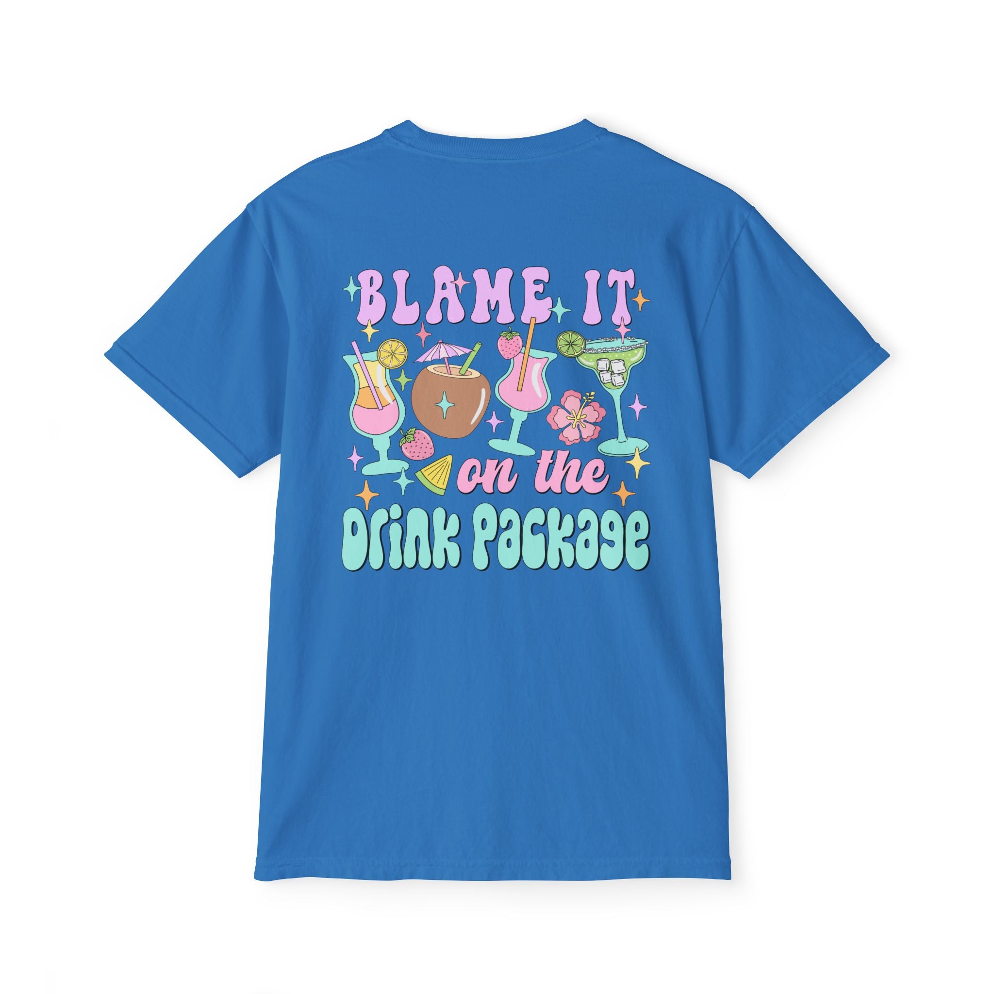 Blame It On The Drink Package Pocket Tee