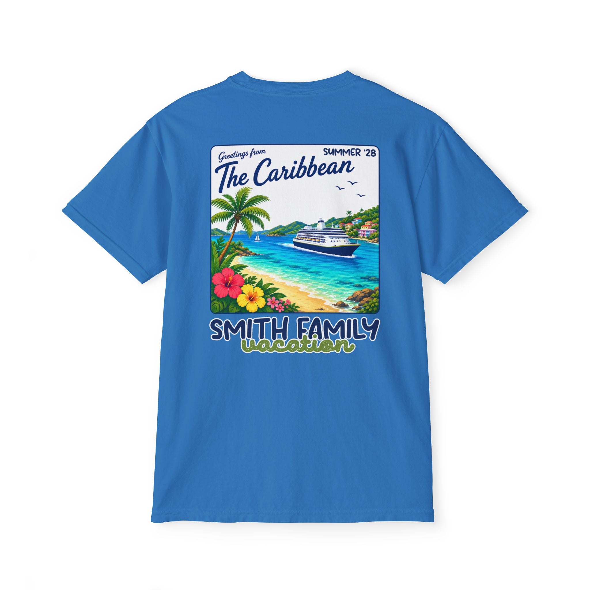 Greetings from the Caribbean Pocket Tee - Suite Escape