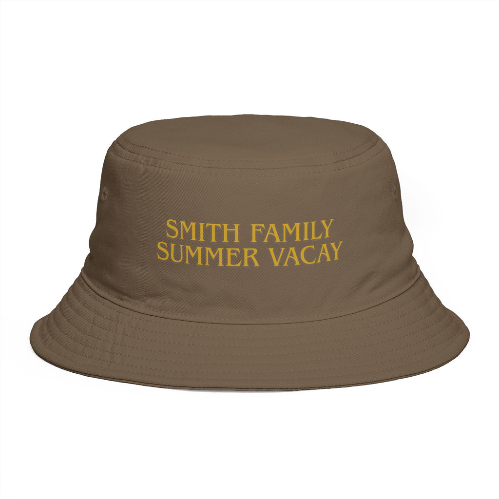 Personalized Gold Text Bucket Hat - Suite Escape