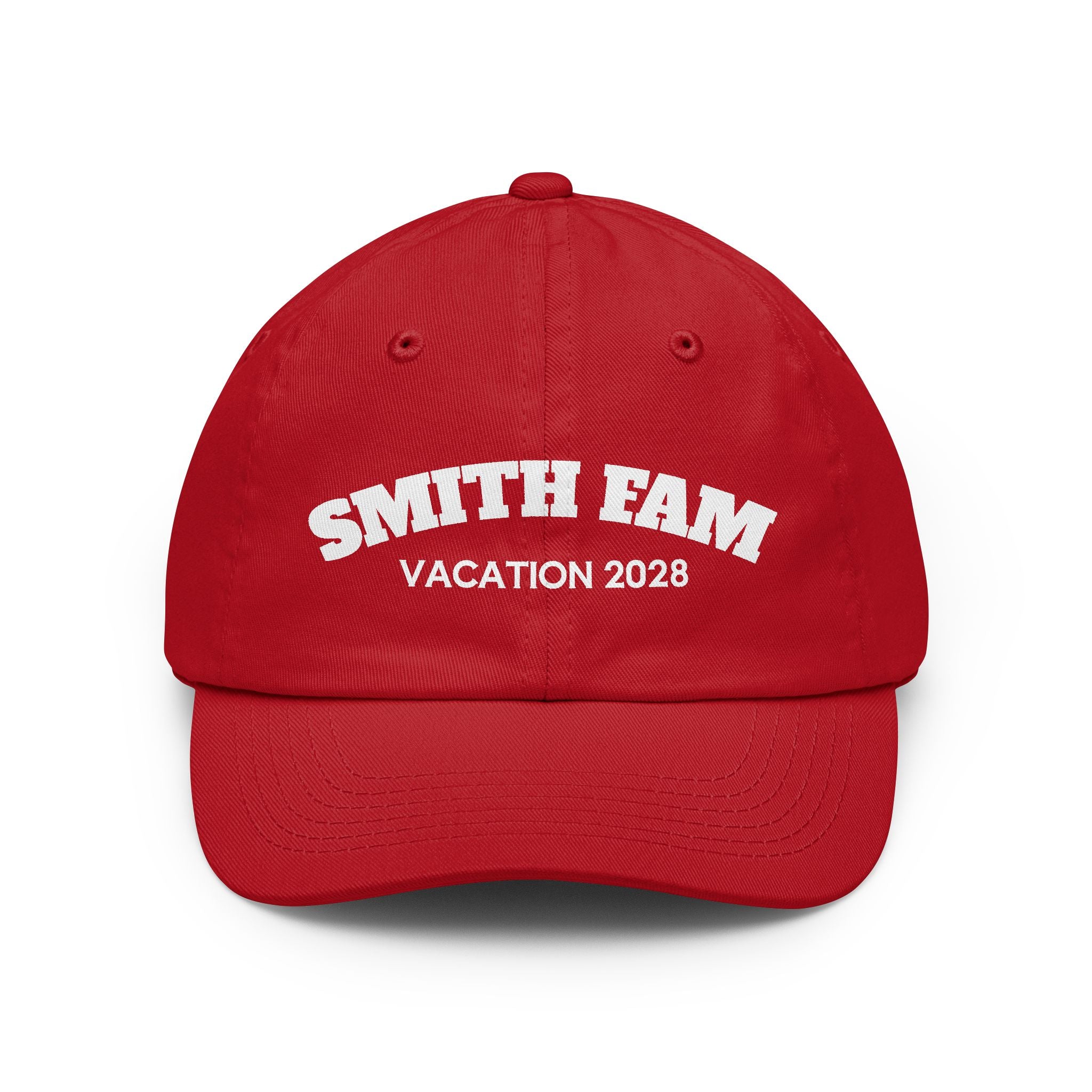 Personalized Block Text Dad Hat