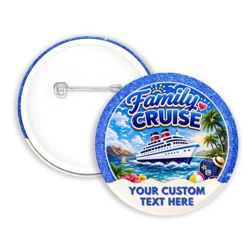 Family Cruise Pinback Button - Suite Escape