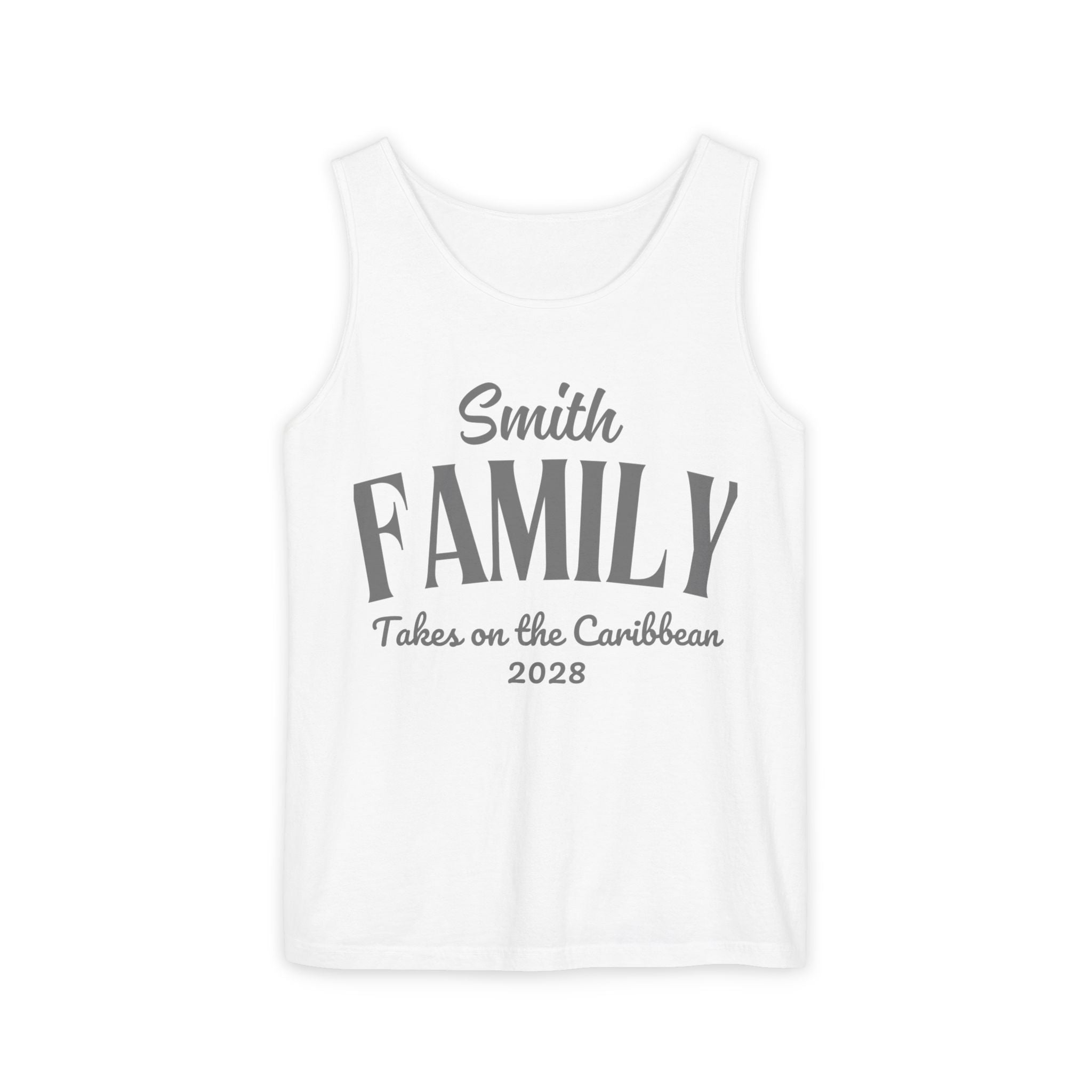 Personalized Script Text Tank Top - Suite Escape