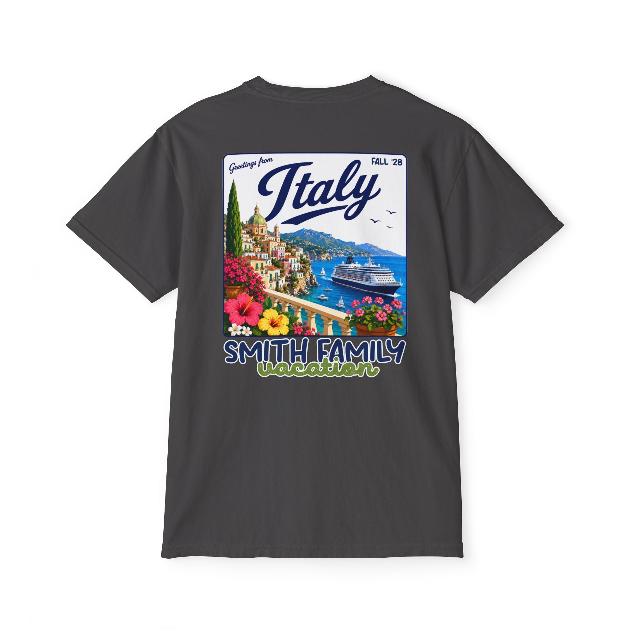Greetings from Italy Pocket Tee - Suite Escape