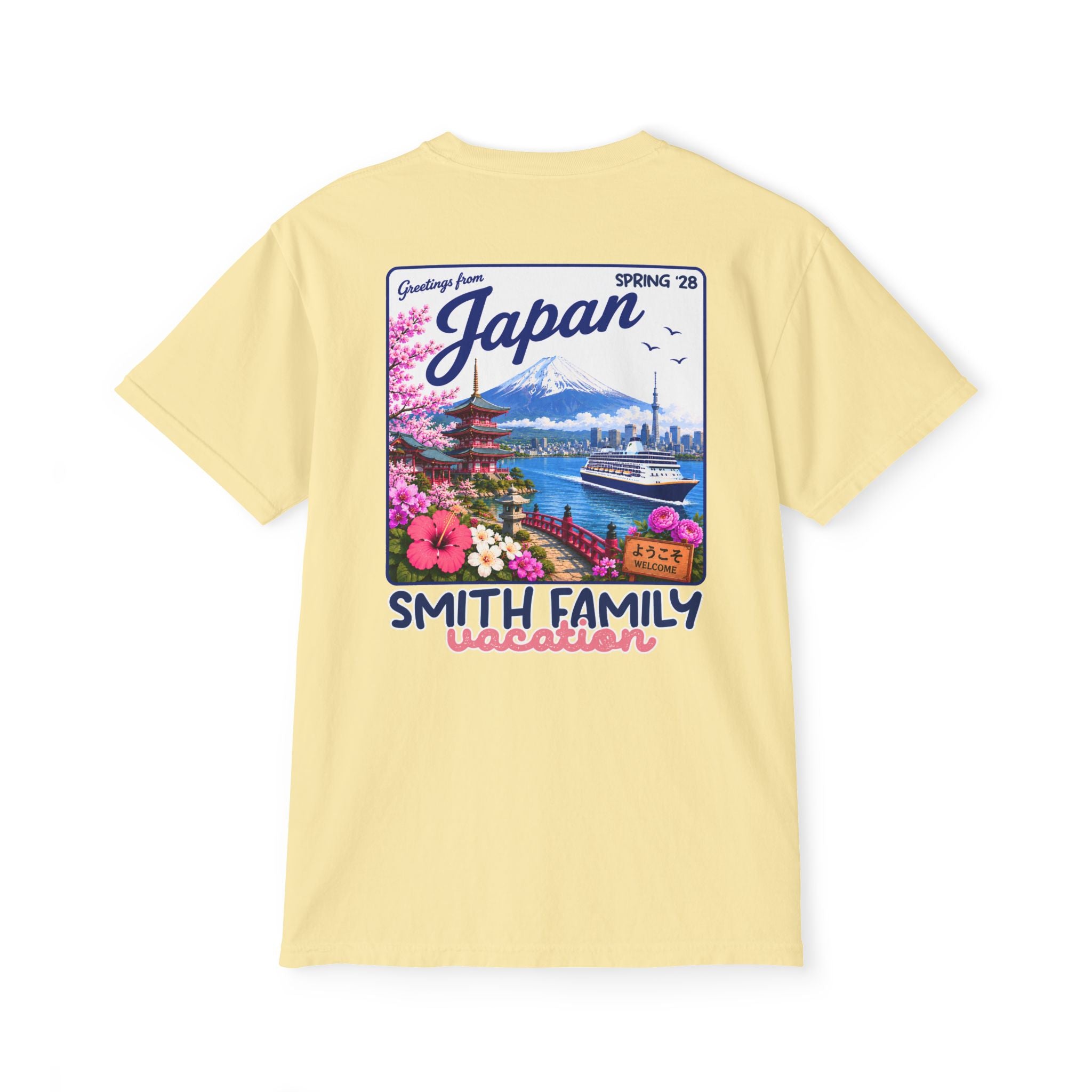 Greetings from Japan Pocket Tee - Suite Escape