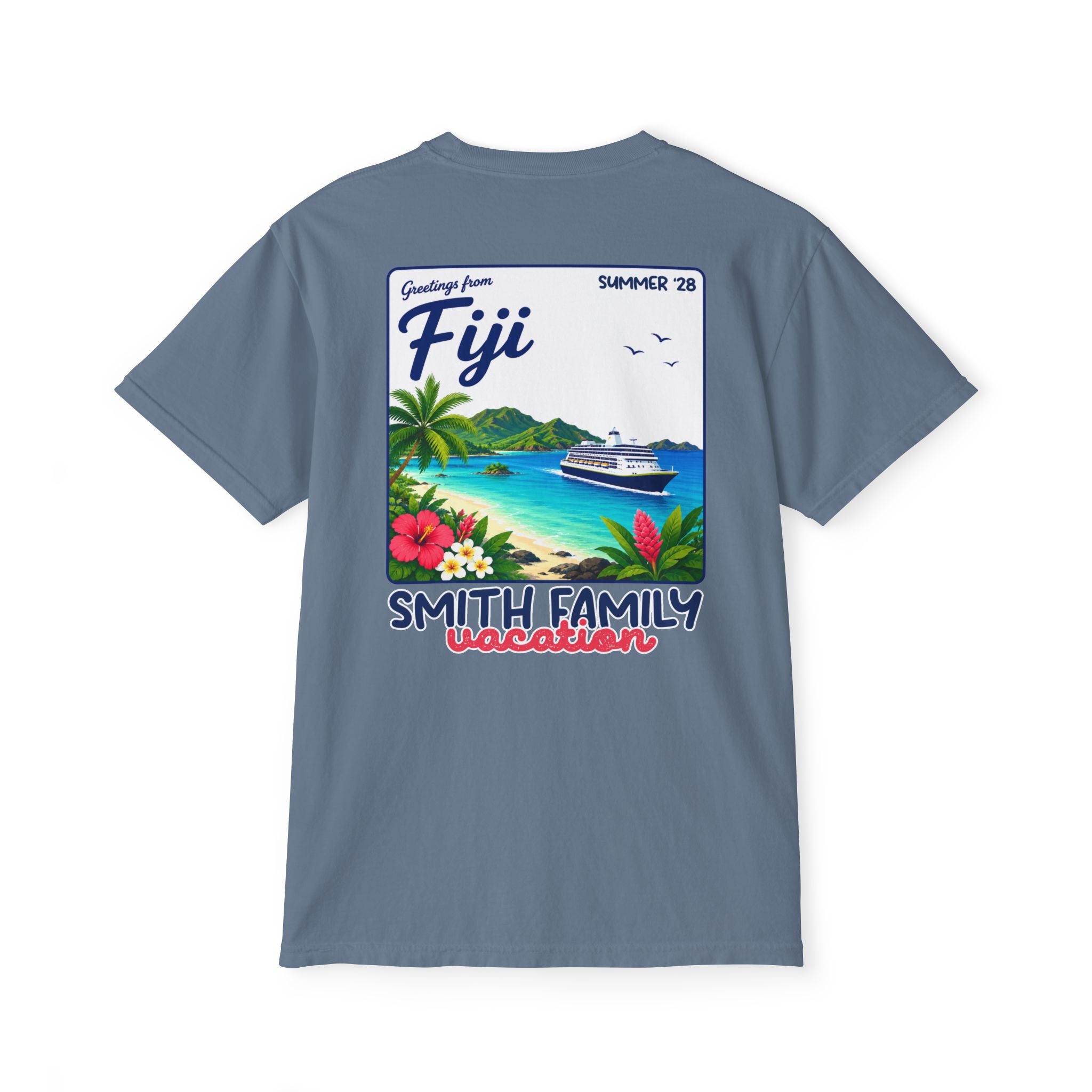 Greetings from Fiji Pocket Tee - Suite Escape
