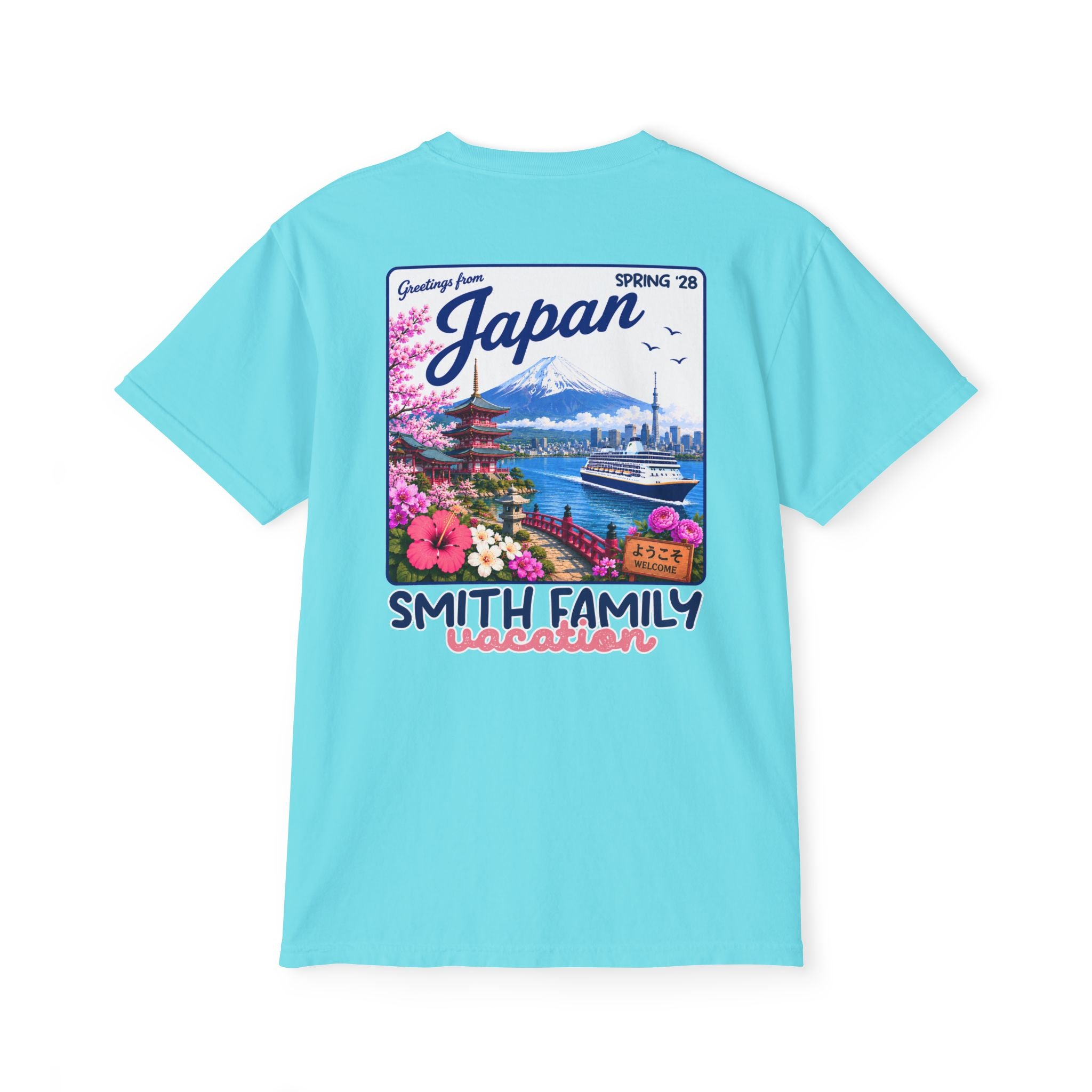 Greetings from Japan Pocket Tee - Suite Escape
