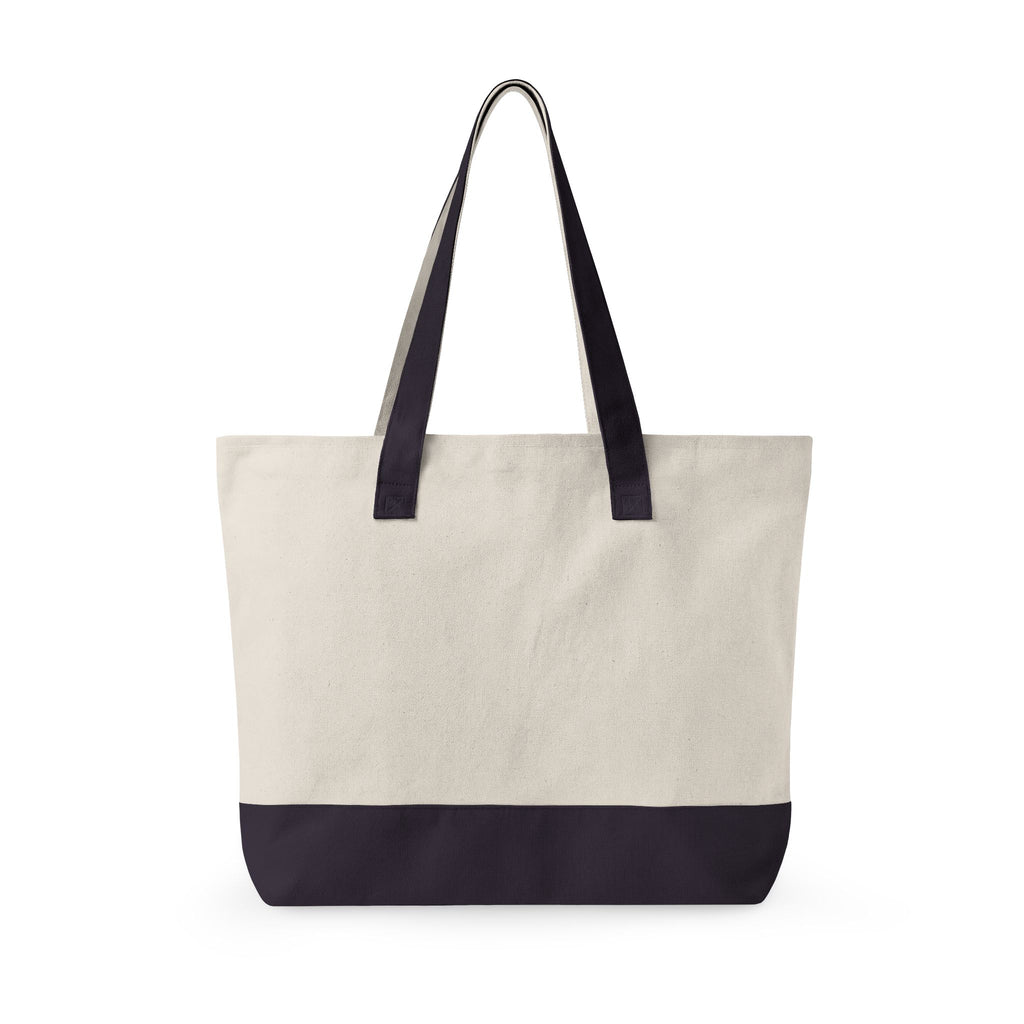 Personalized Zippered Canvas Tote Bag