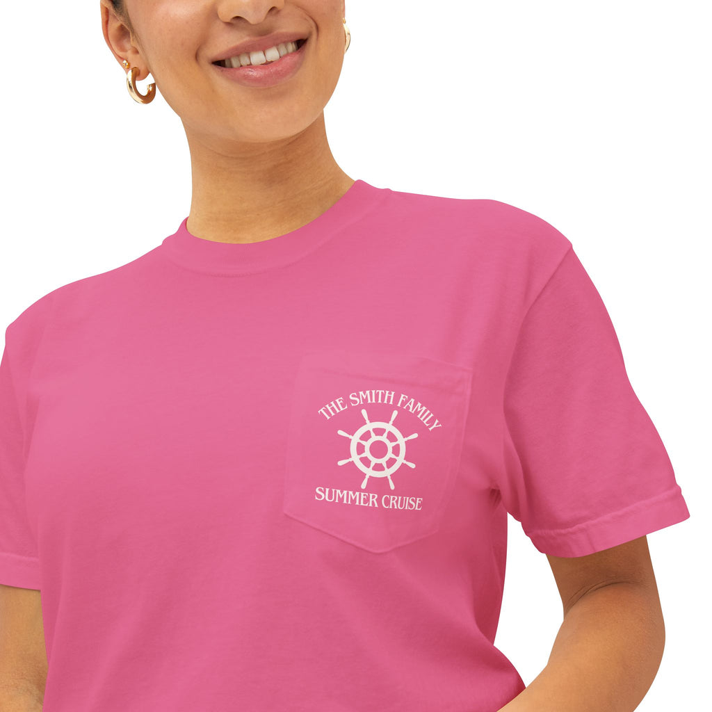 Oh Ship It's a Girl's Trip Pocket Tee