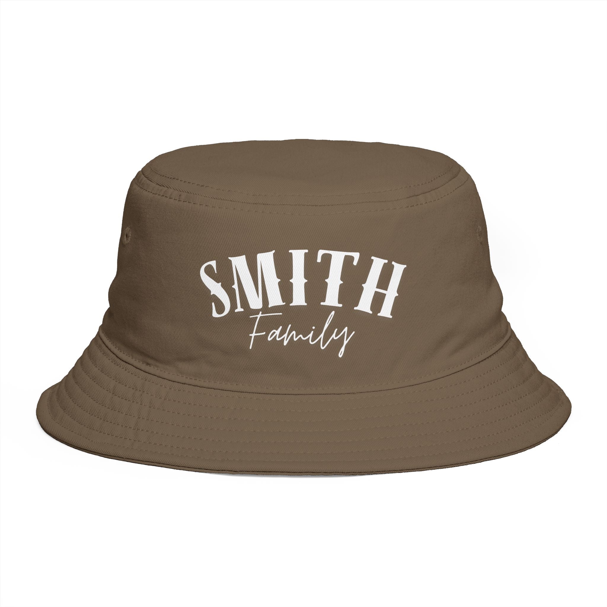 Personalized Curved Text Bucket Hat