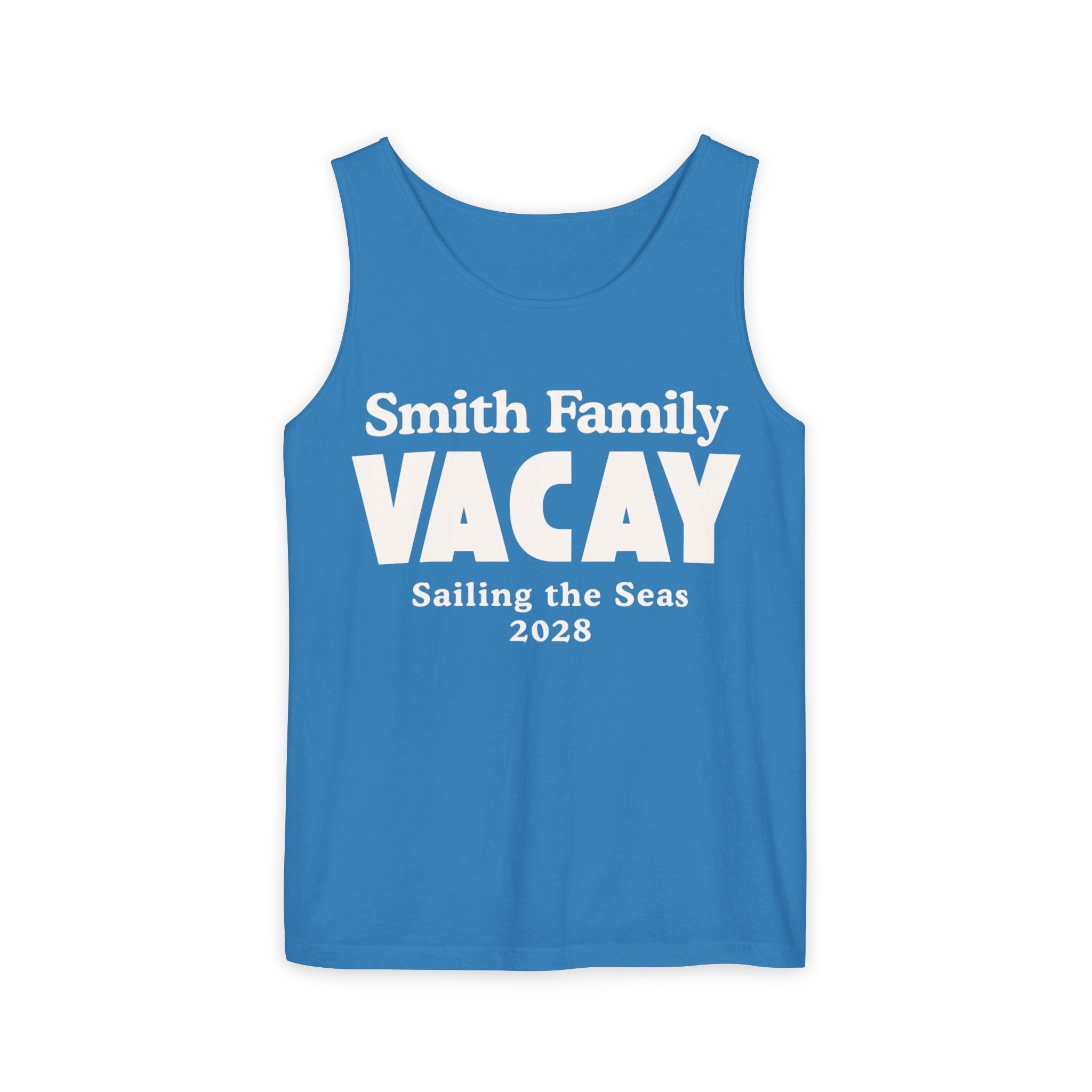 Personalized Block Text Tank Top - Suite Escape