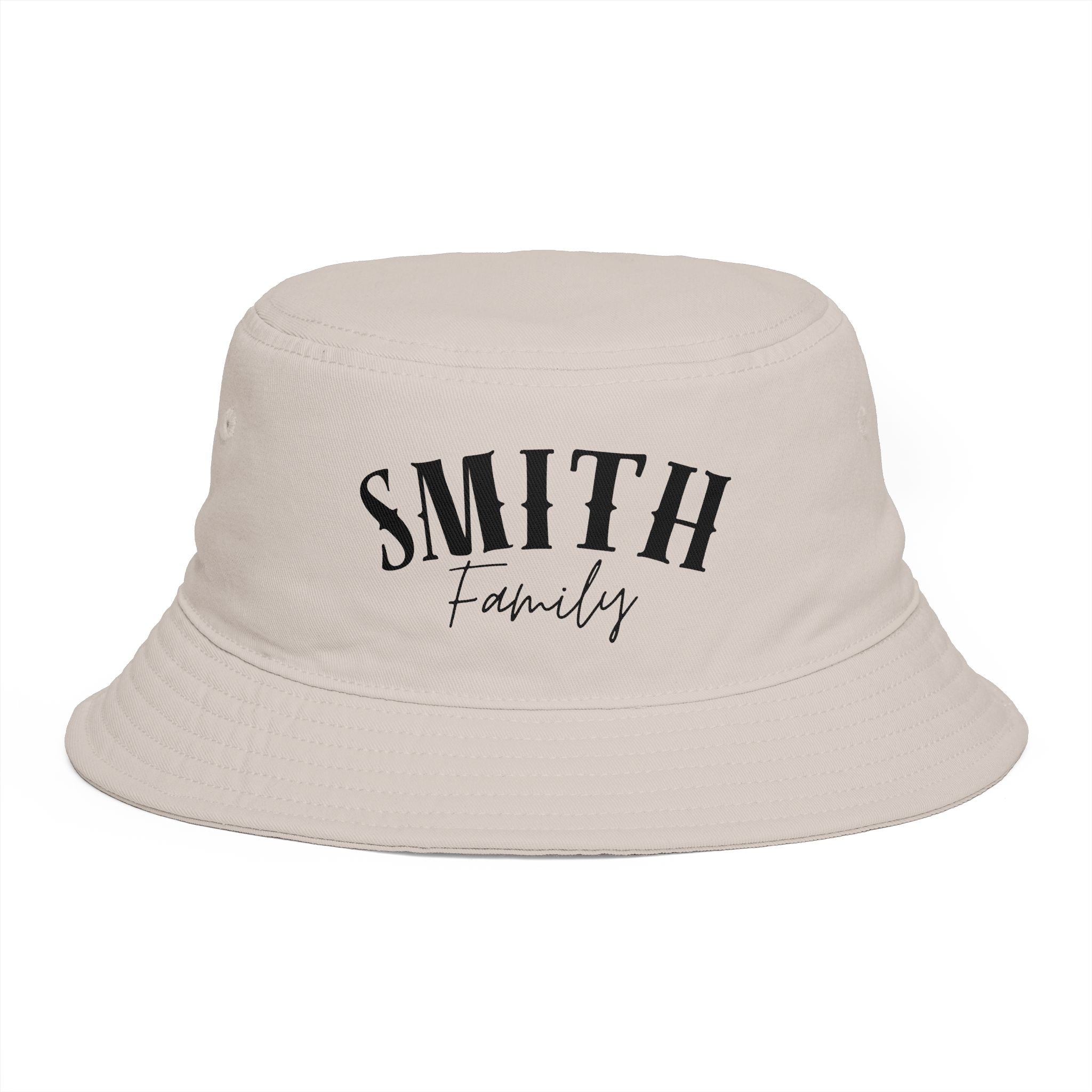 Personalized Curved Text Bucket Hat