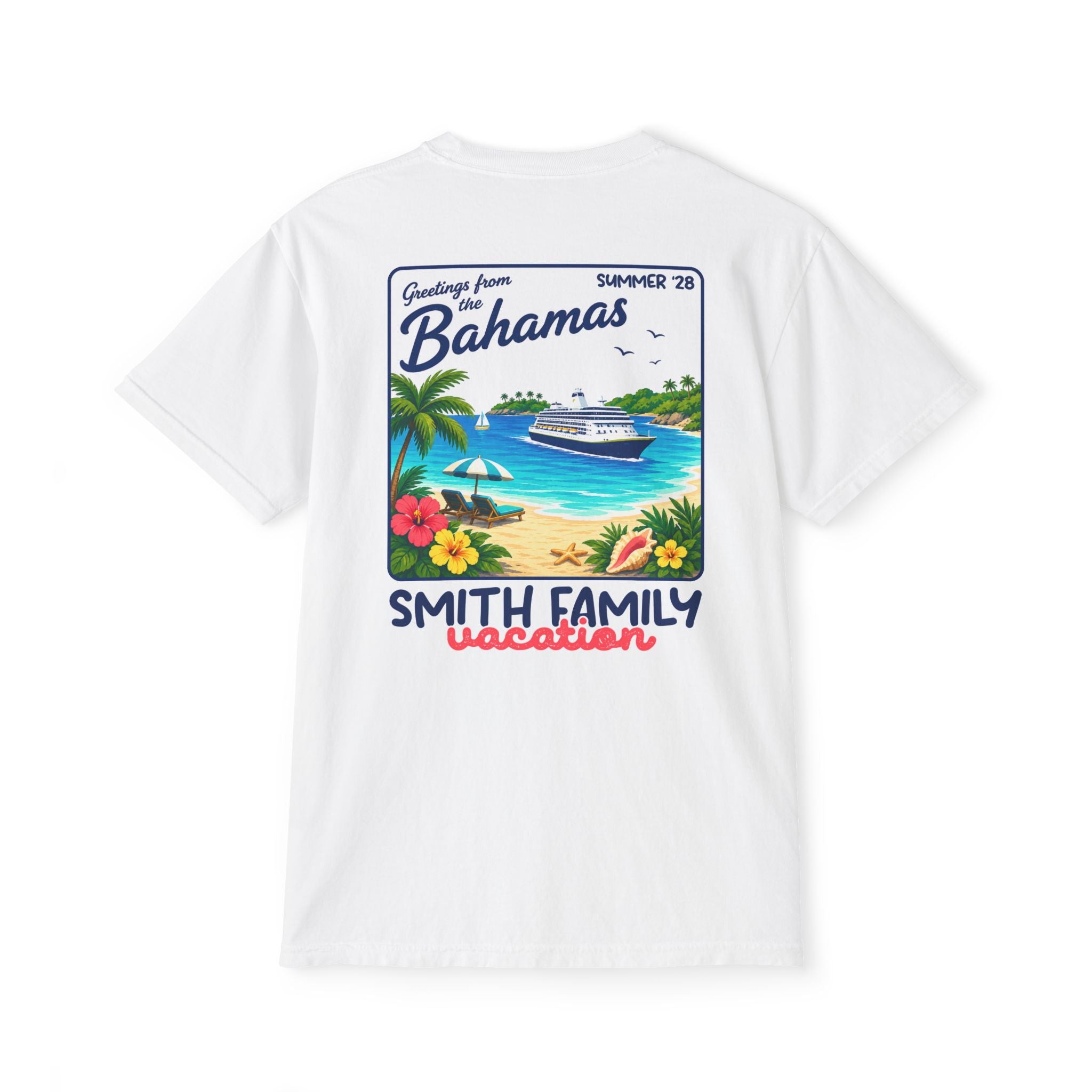 Greetings from the Bahamas Pocket Tee - Suite Escape