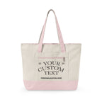 Personalized Zippered Canvas Tote Bag