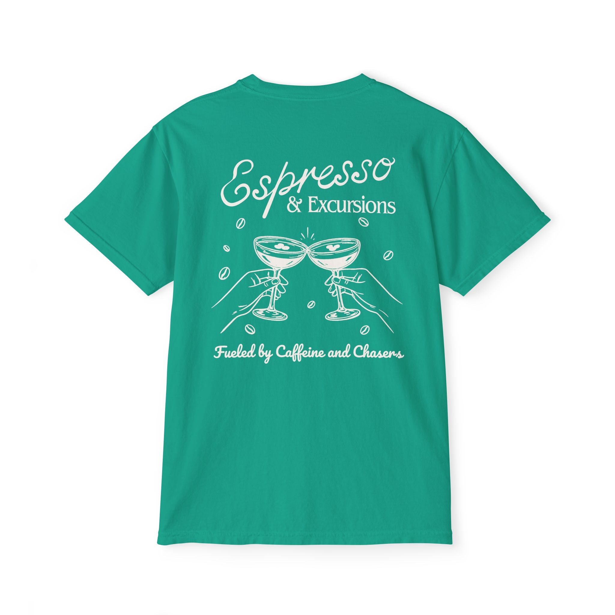 Espresso & Excusions Pocket Tee - Suite Escape
