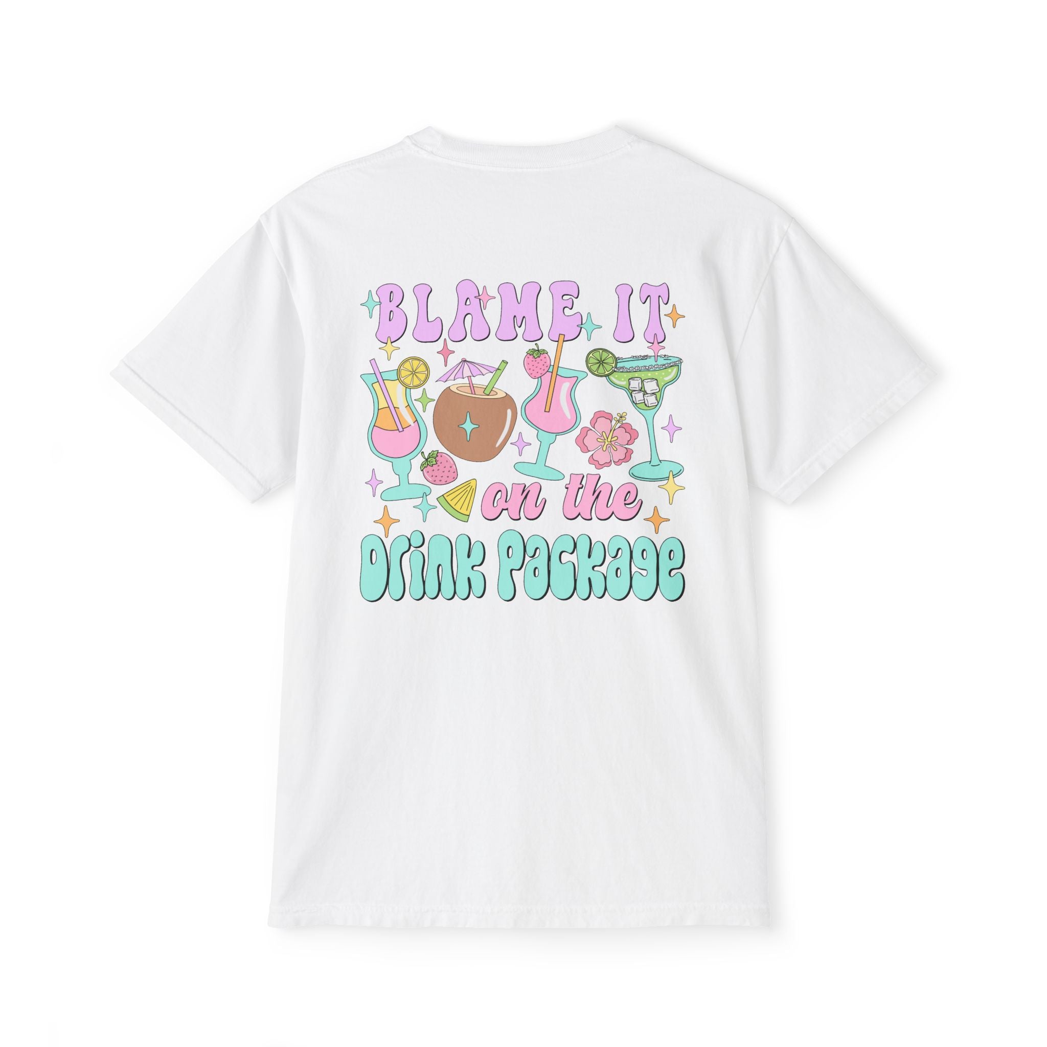 Blame It On The Drink Package Pocket Tee