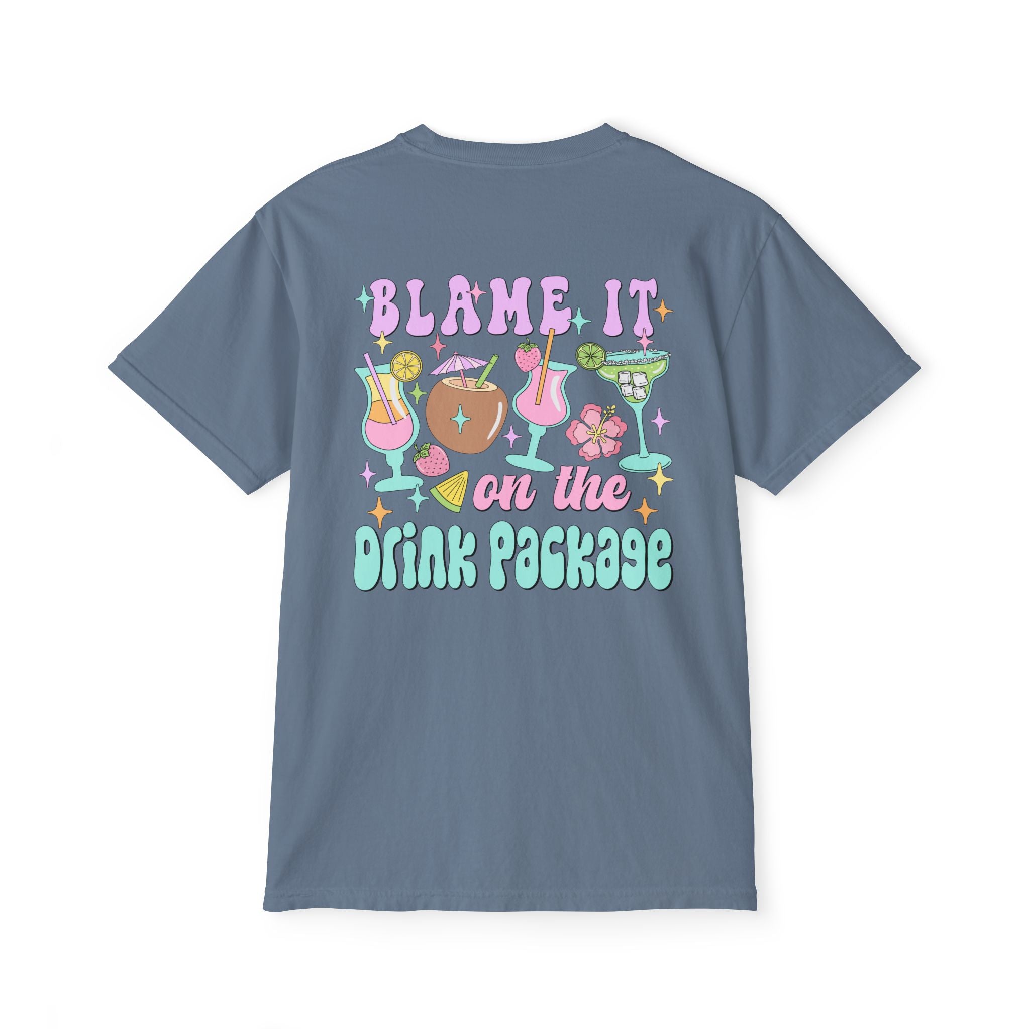 Blame It On The Drink Package Pocket Tee