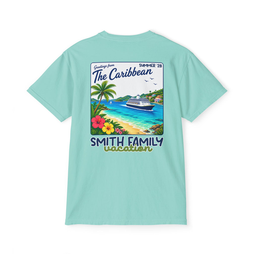 Greetings from the Caribbean Pocket Tee - Suite Escape