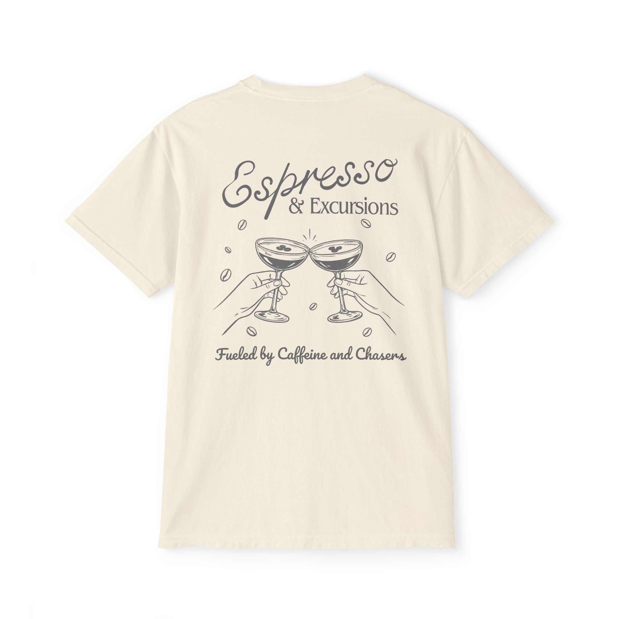 Espresso & Excusions Pocket Tee - Suite Escape