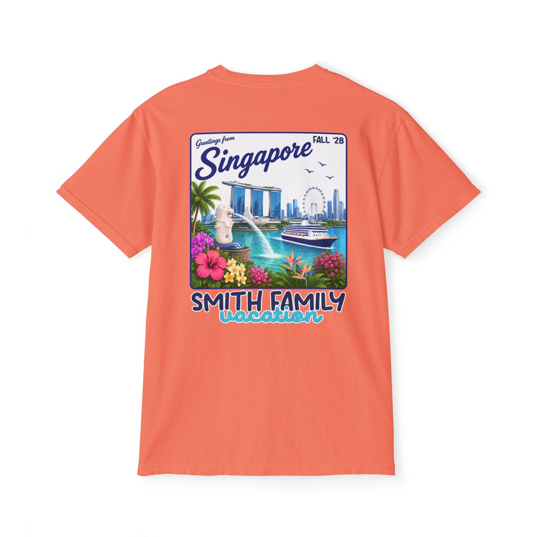 Greetings from Singapore Pocket Tee - Suite Escape