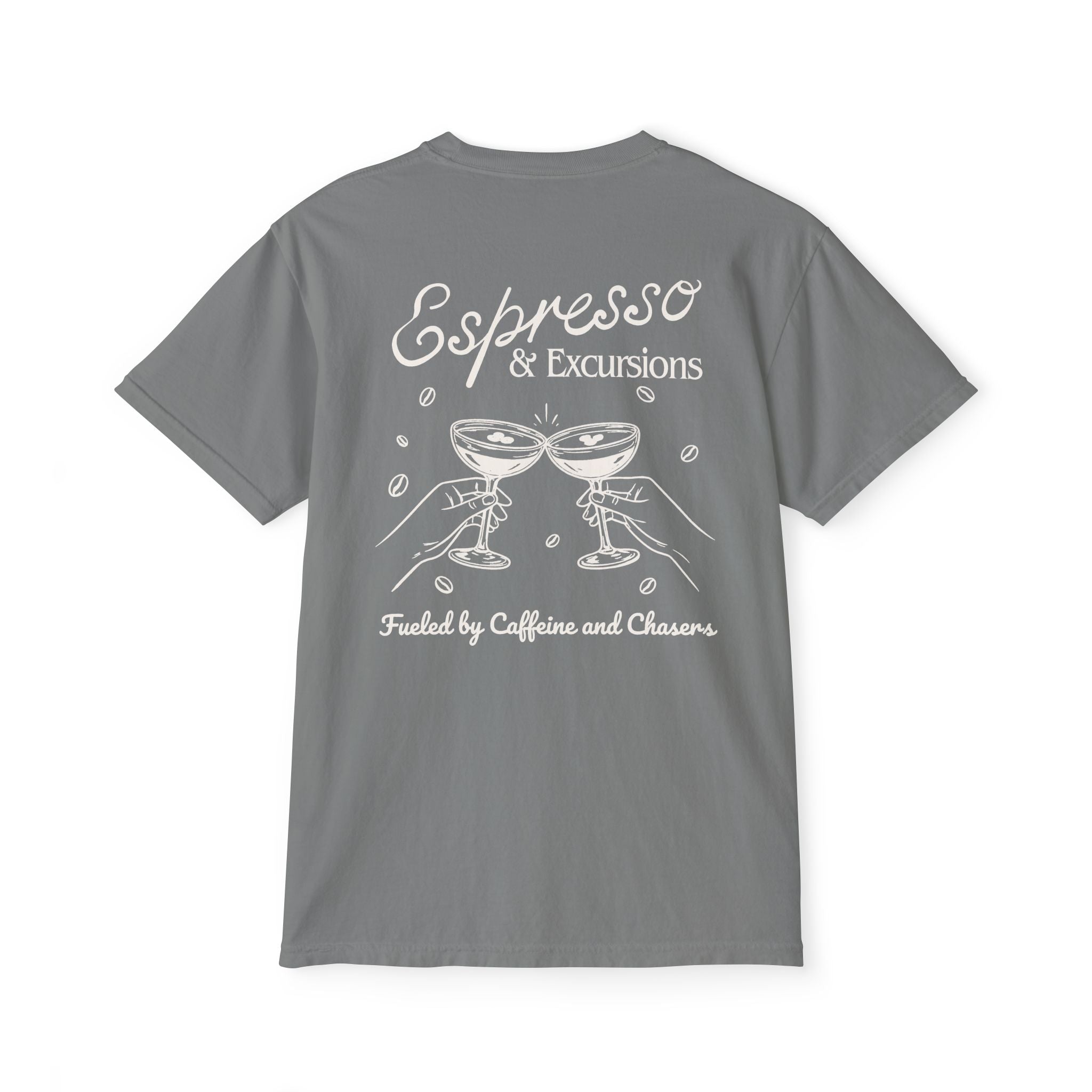 Espresso & Excusions Pocket Tee - Suite Escape