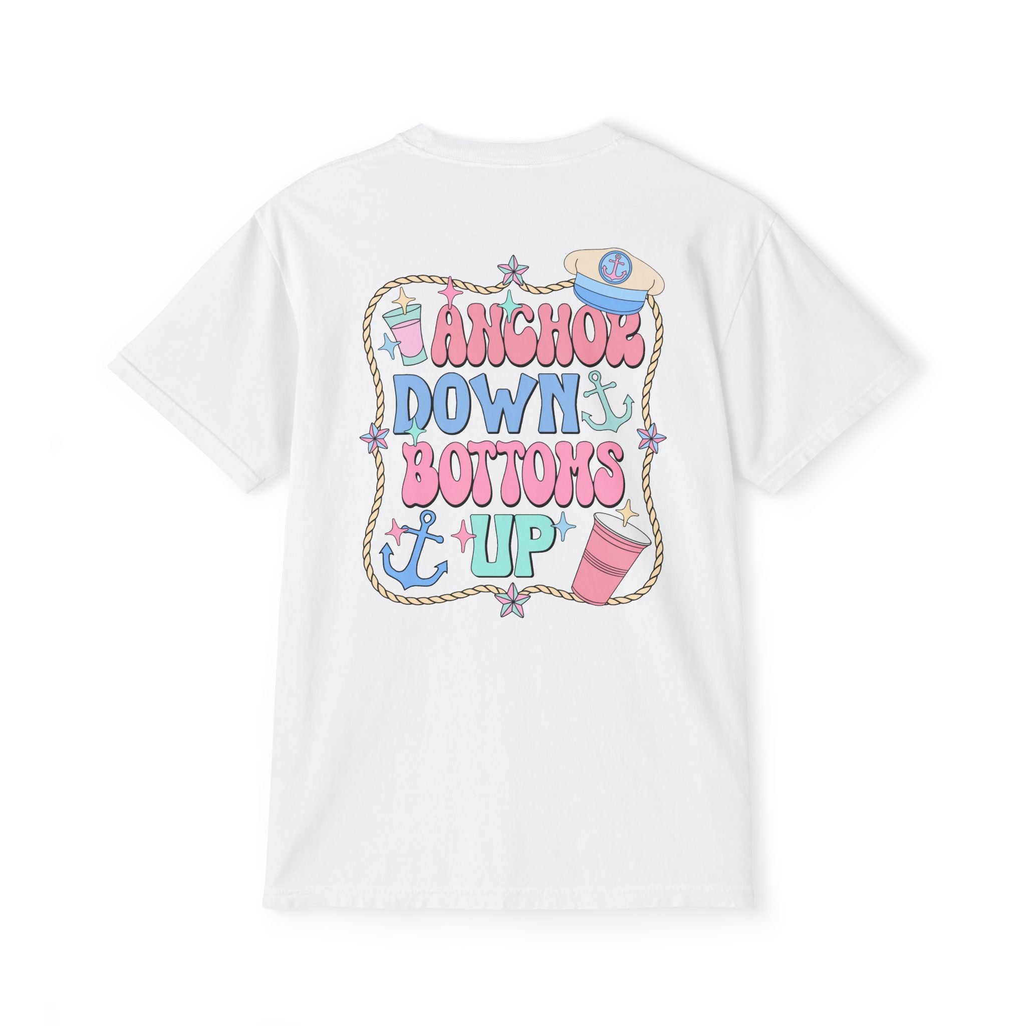 Anchor Down Bottoms Up Pocket Tee